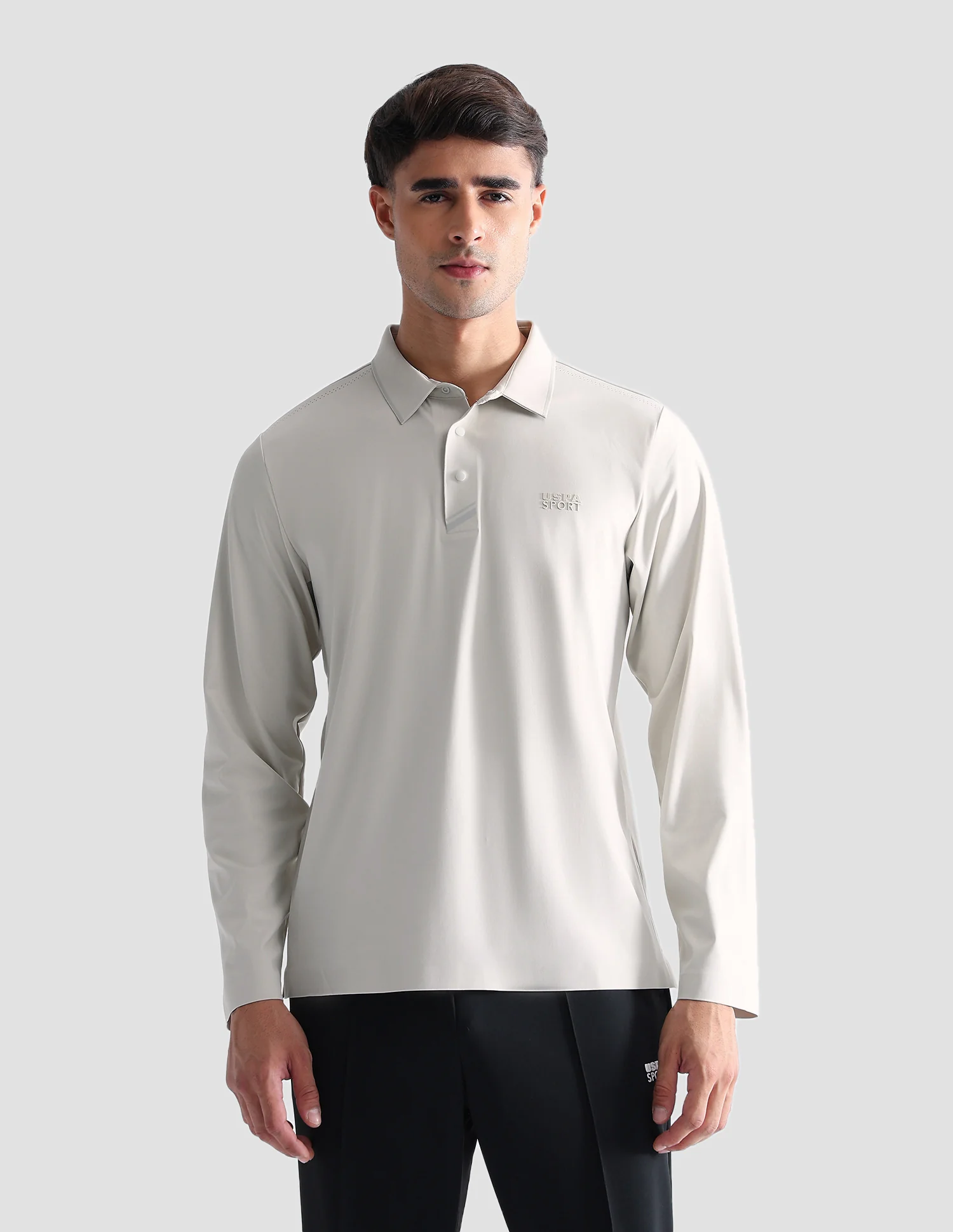 Solid Regular Fit Active Polo Shirt - Image 7