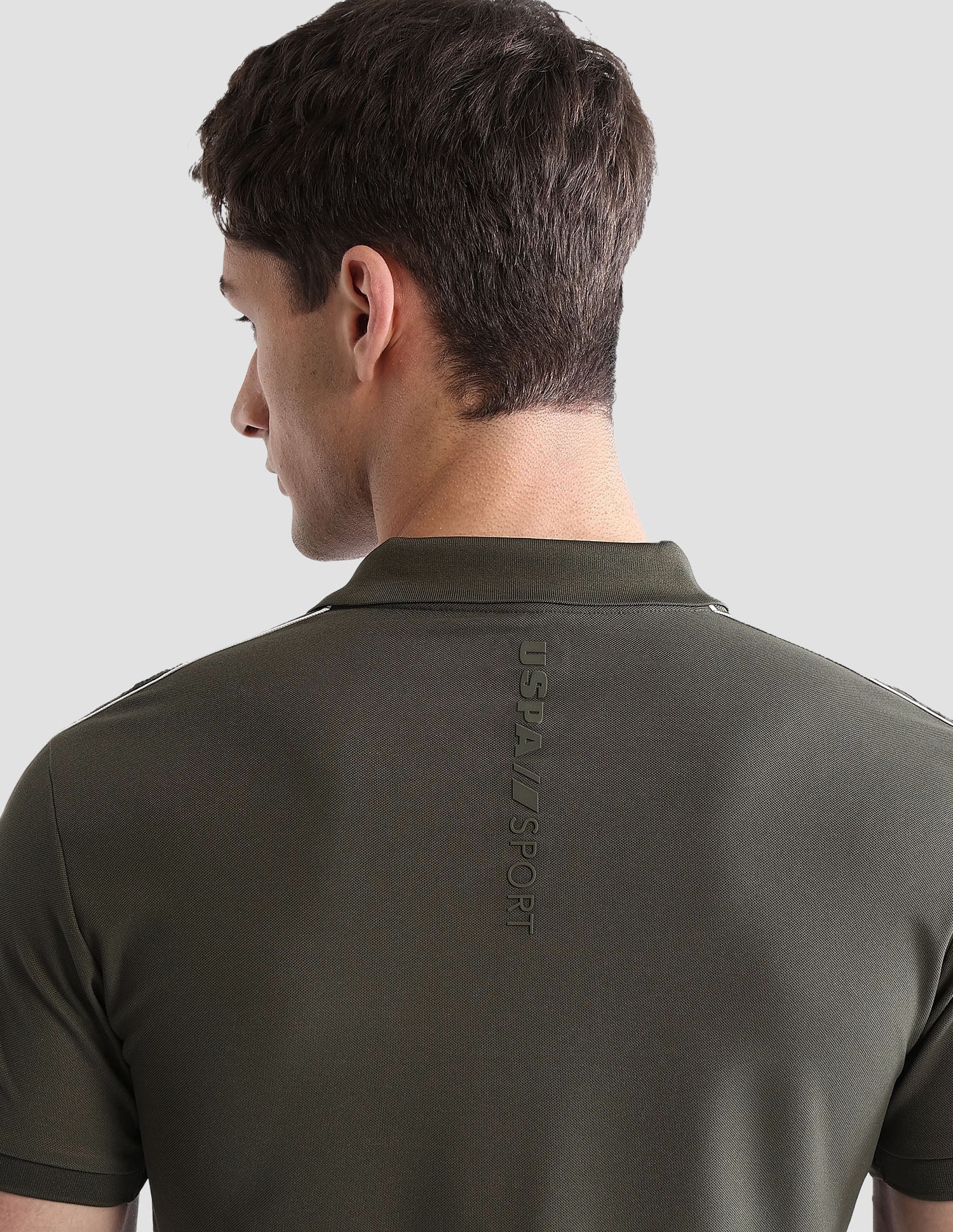 Solid Regular Fit Active Polo Shirt - Image 8