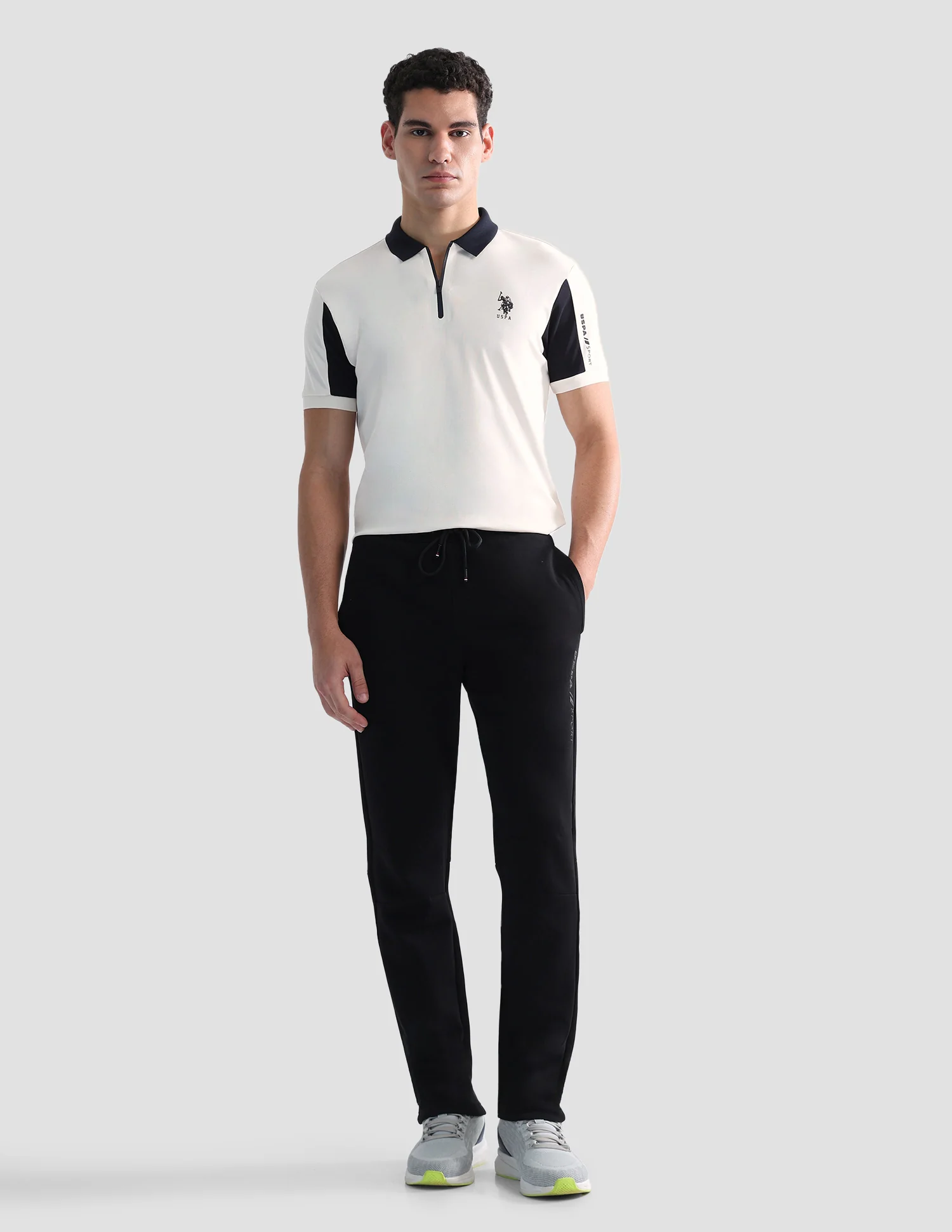 Solid Regular Fit Active Polo Shirt - Image 3