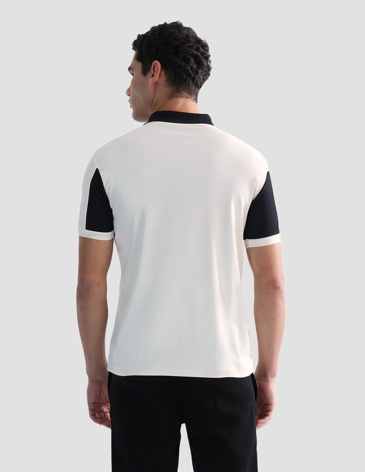 Solid Regular Fit Active Polo Shirt - Image 5