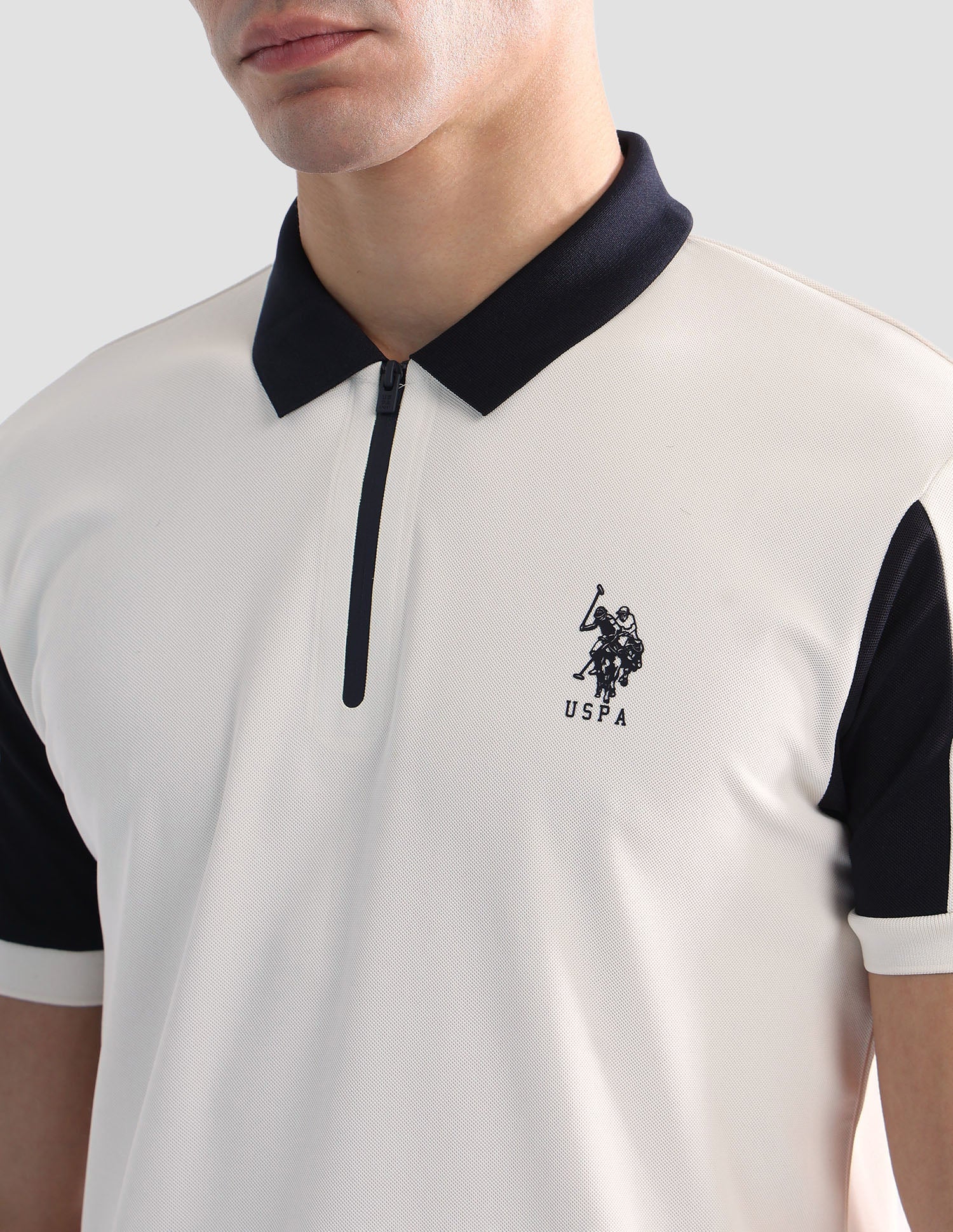 Solid Regular Fit Active Polo Shirt - Image 7