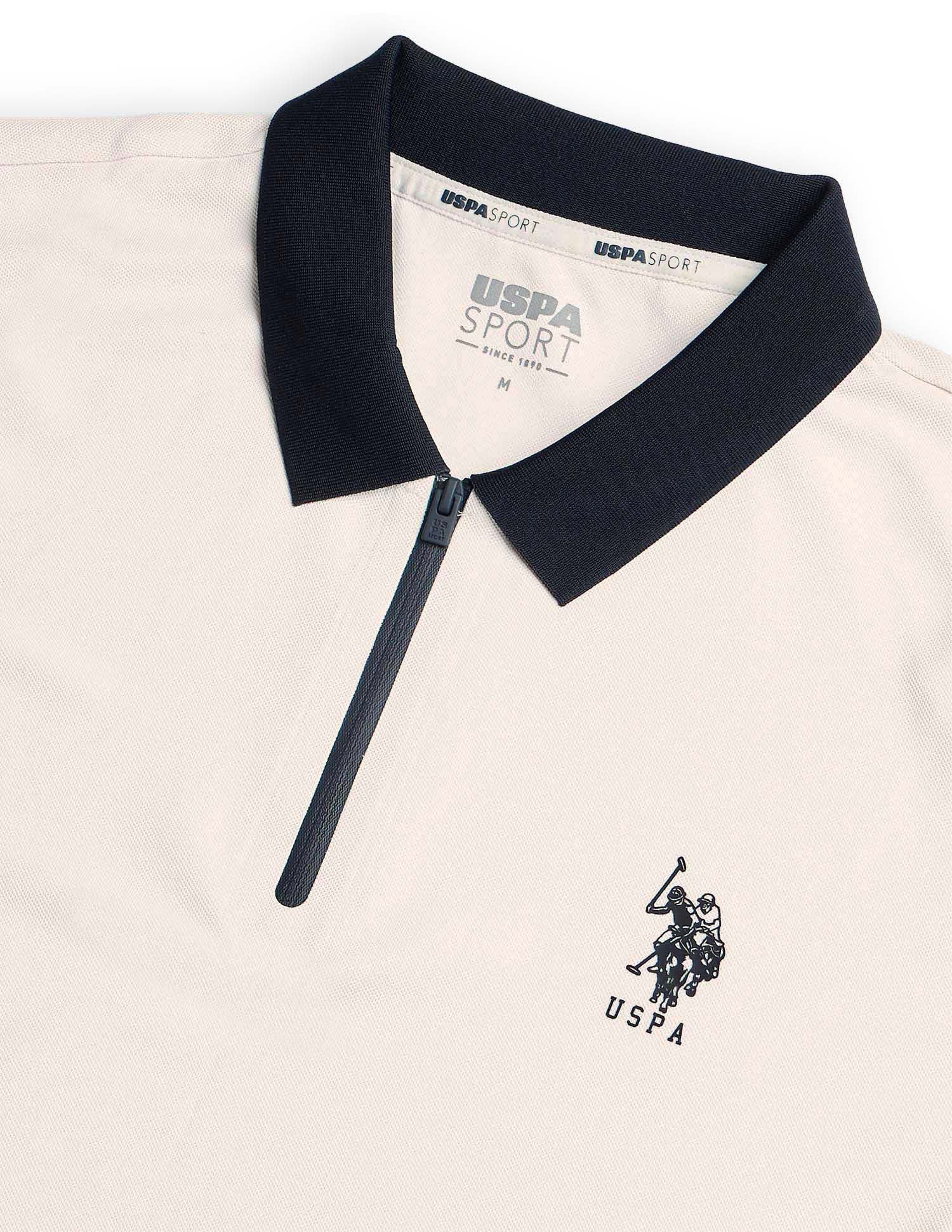 Solid Regular Fit Active Polo Shirt - Image 8