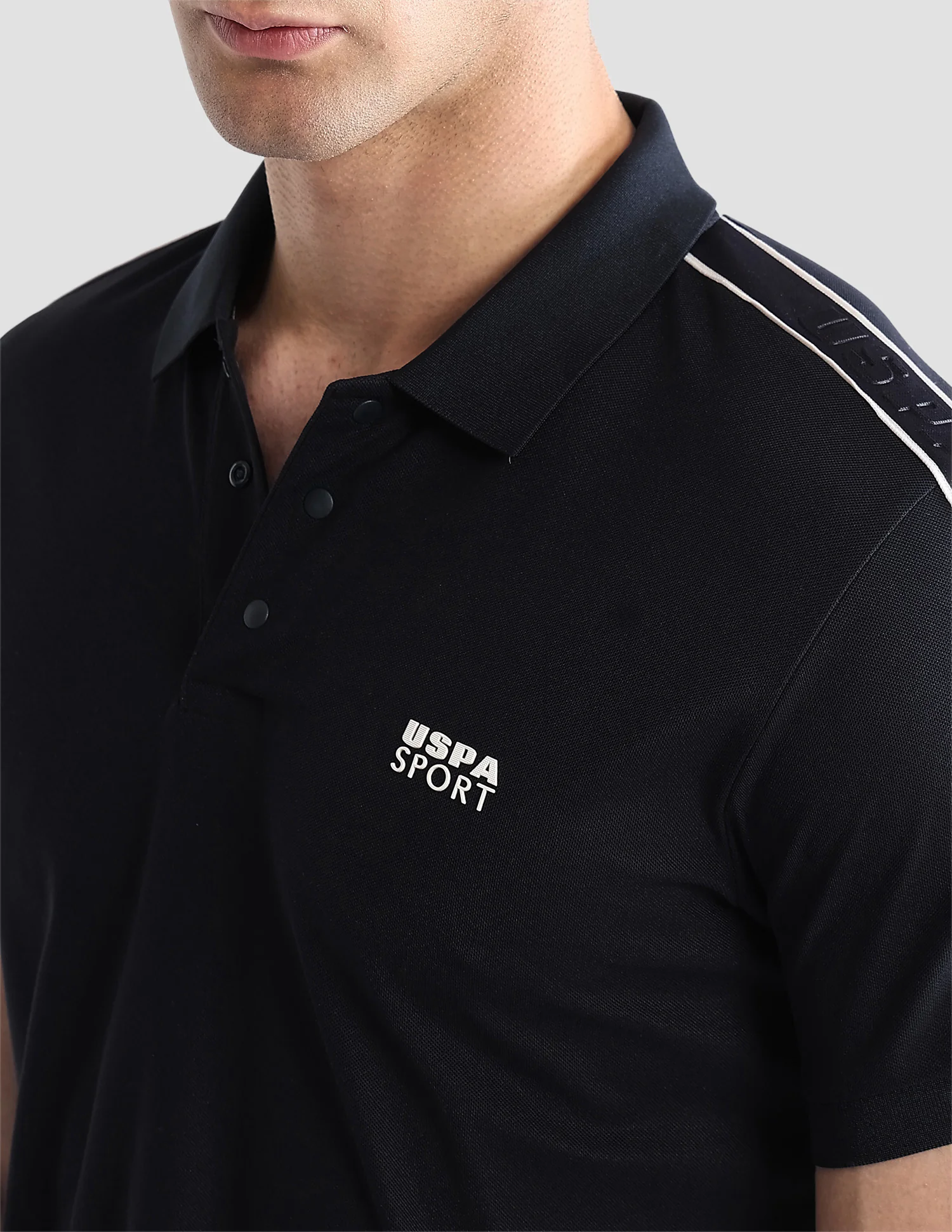 Solid Regular Fit Active Polo Shirt - Image 7