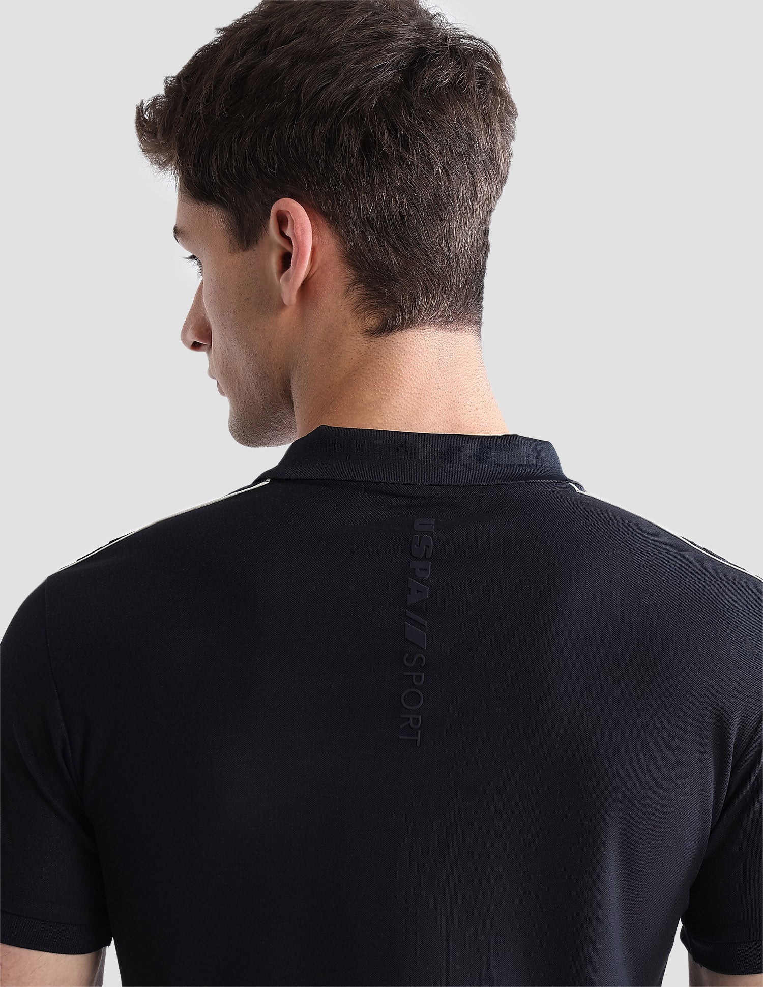Solid Regular Fit Active Polo Shirt - Image 8