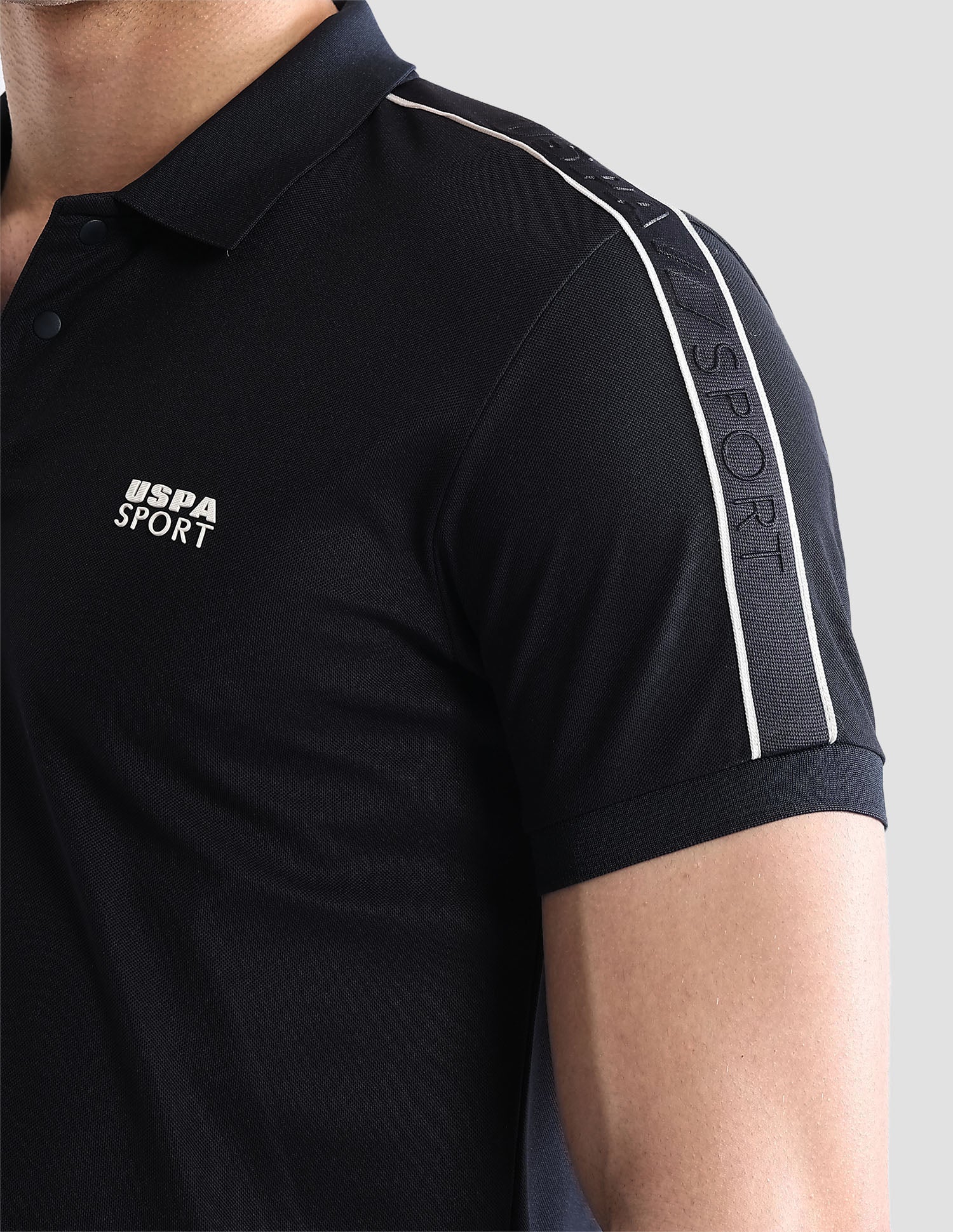 Solid Regular Fit Active Polo Shirt - Image 9