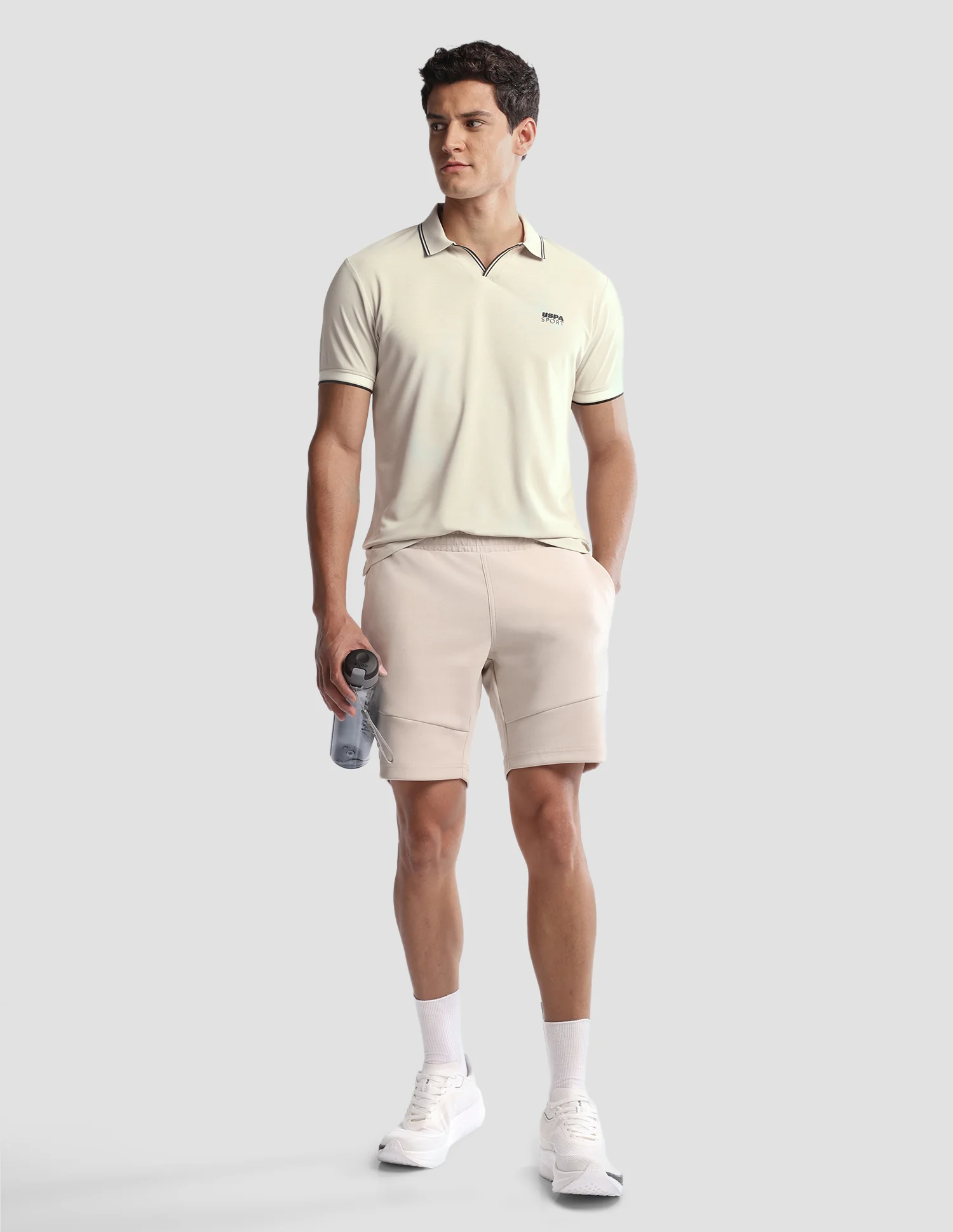 Solid Regular Fit Active Polo Shirt - Image 3