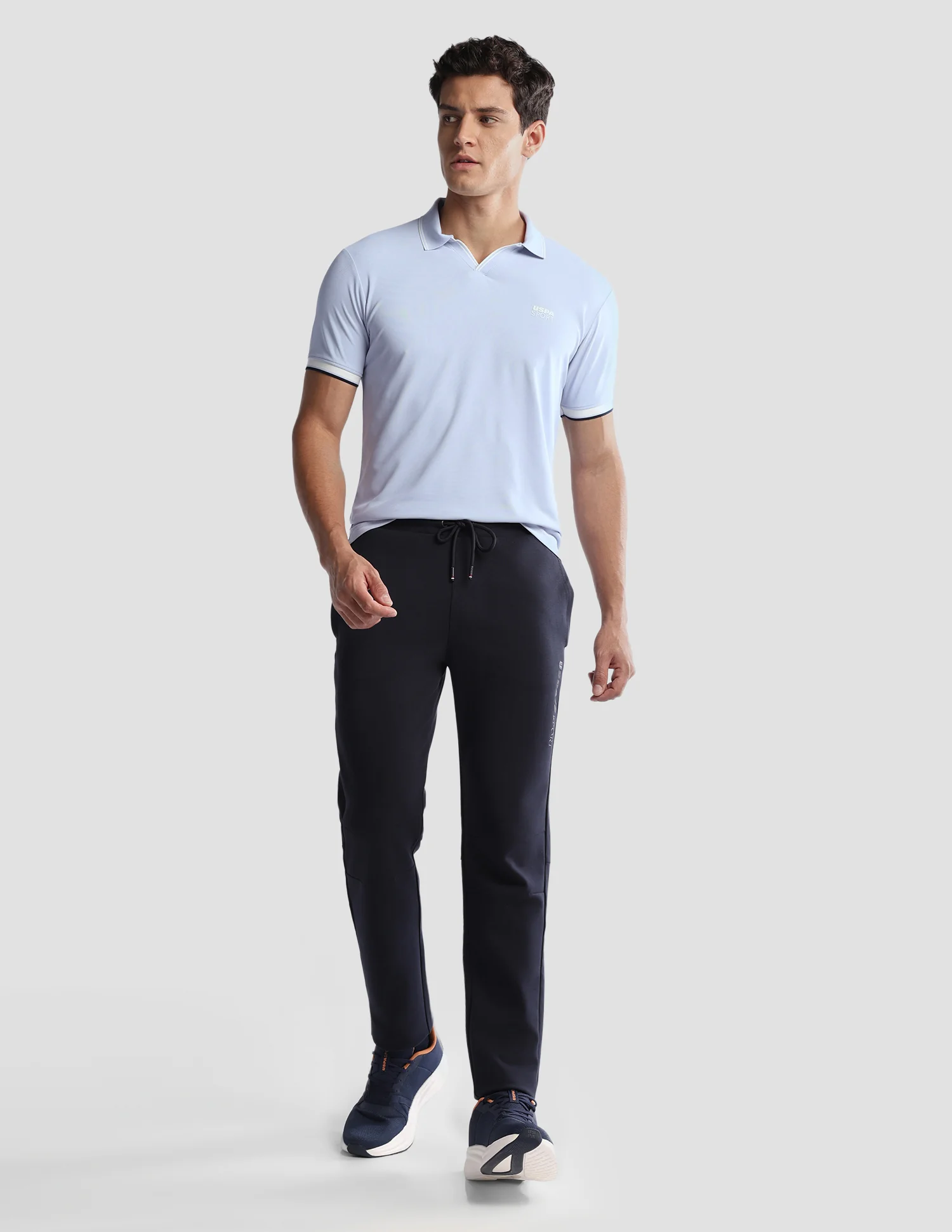 Solid Regular Fit Active Polo Shirt - Image 3