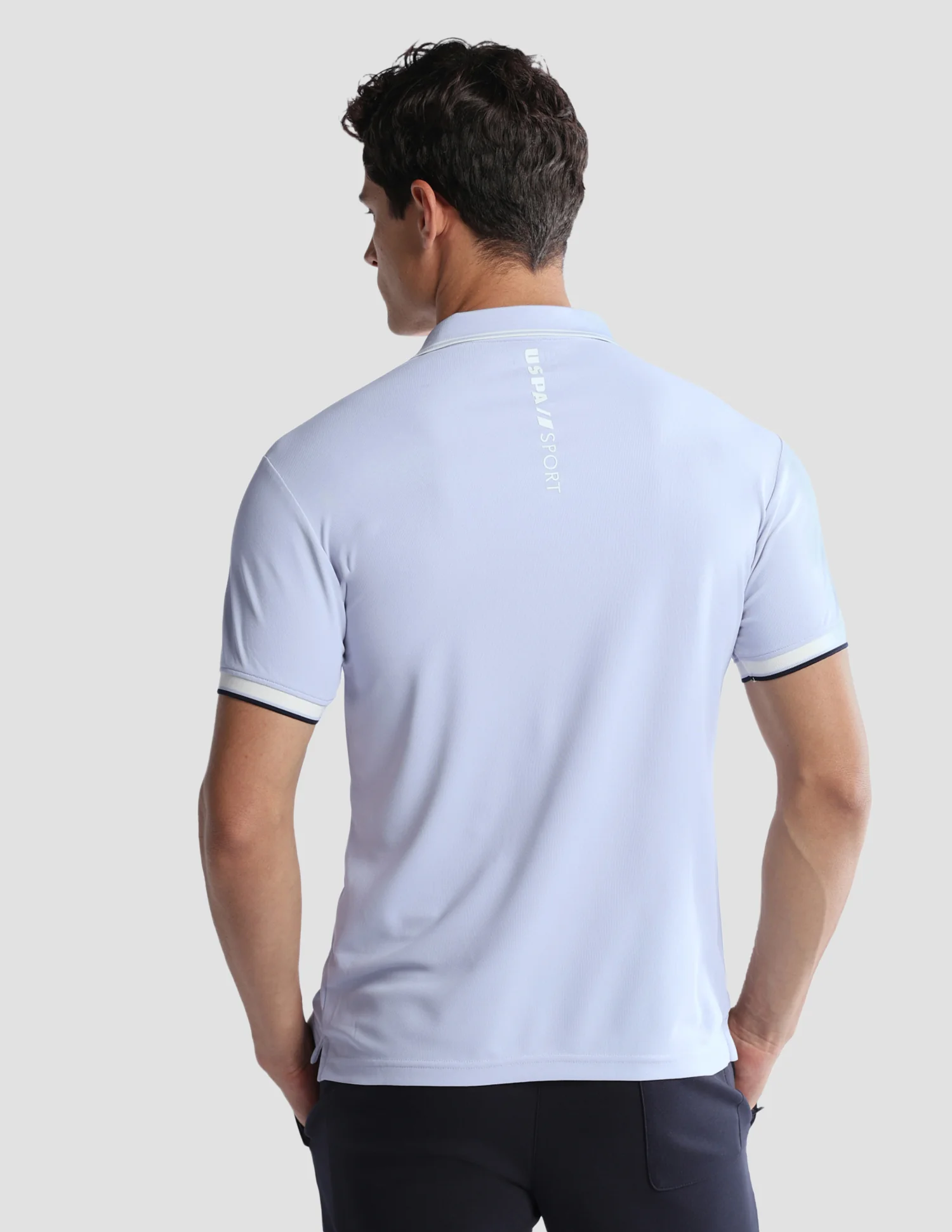 Solid Regular Fit Active Polo Shirt - Image 5
