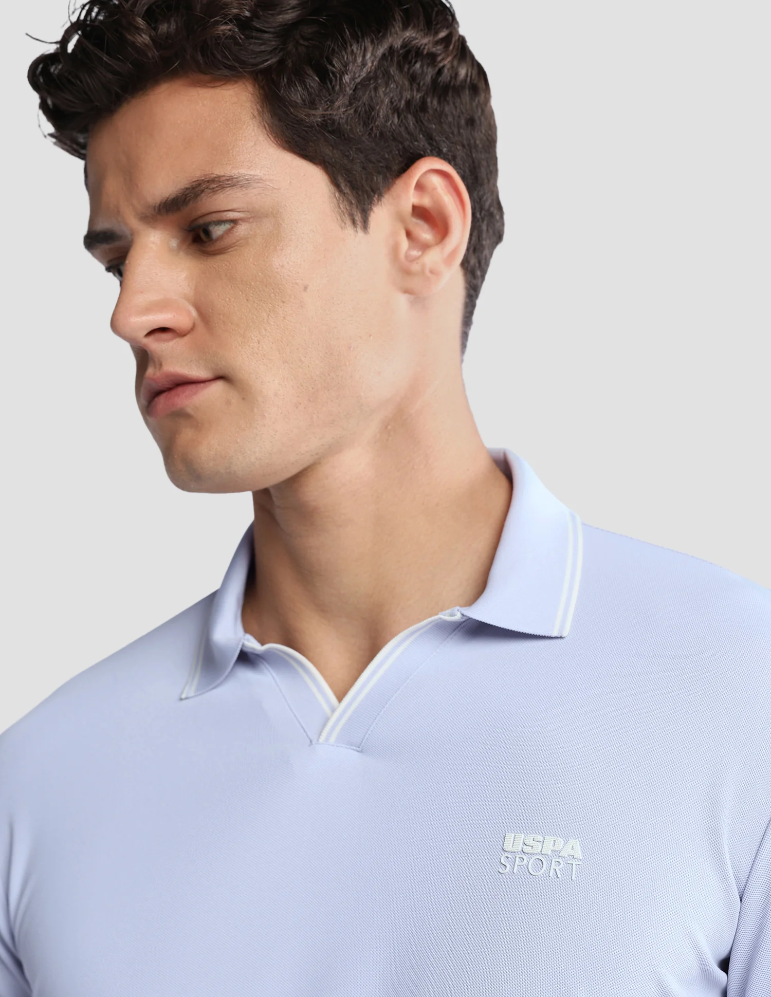 Solid Regular Fit Active Polo Shirt - Image 7