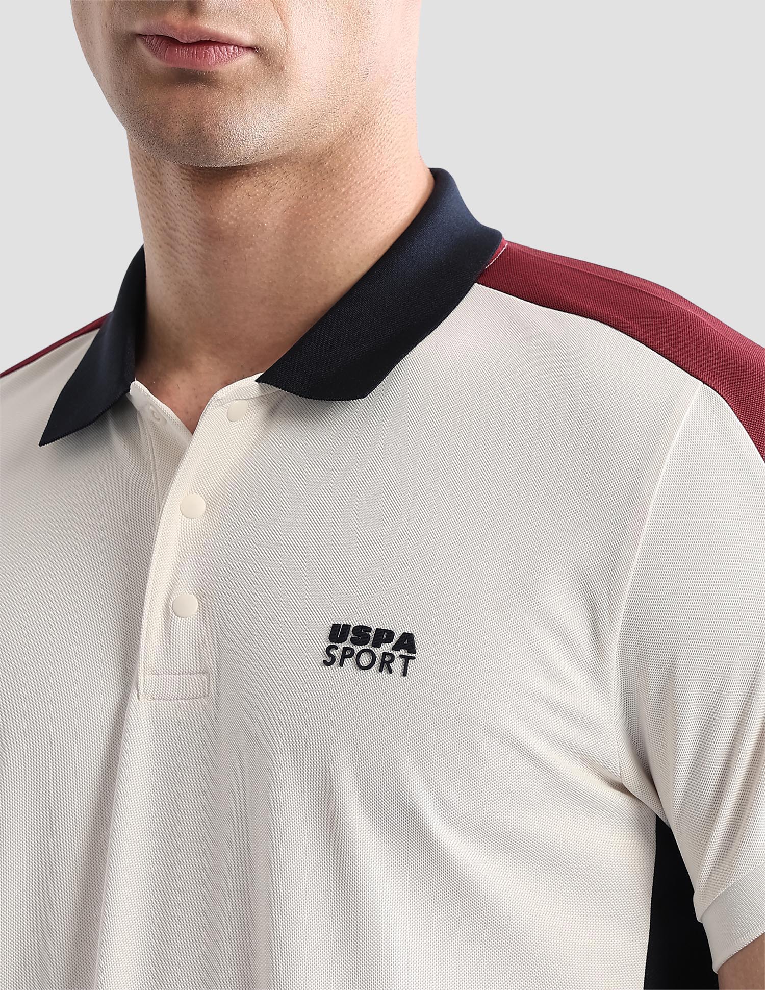 Solid Regular Fit Active Polo Shirt - Image 7