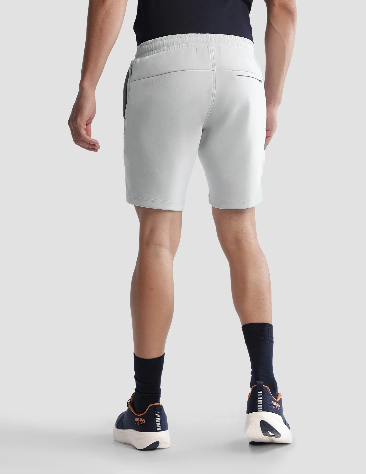 Solid Regular Fit Active Shorts - Image 5