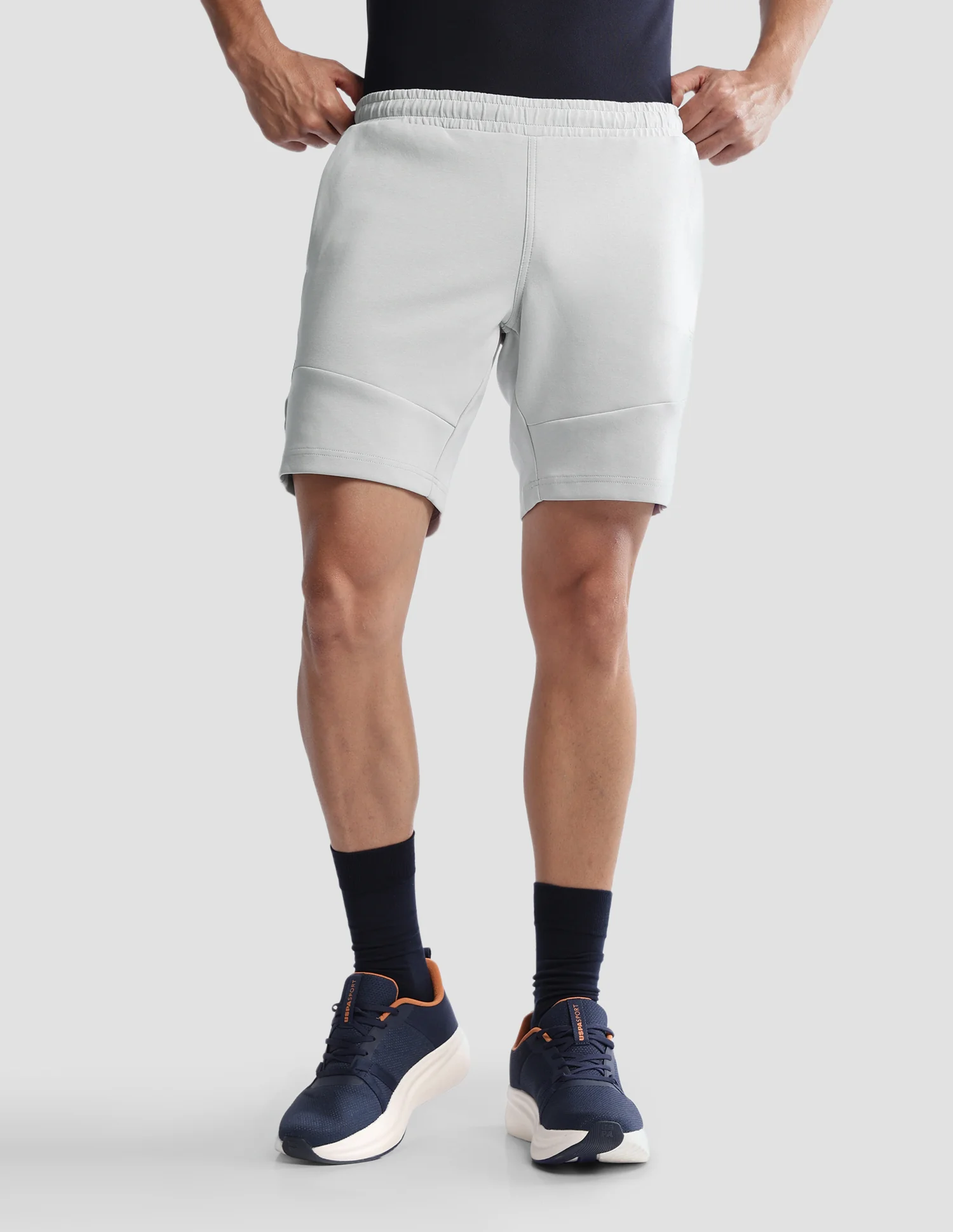 Solid Regular Fit Active Shorts - Image 6