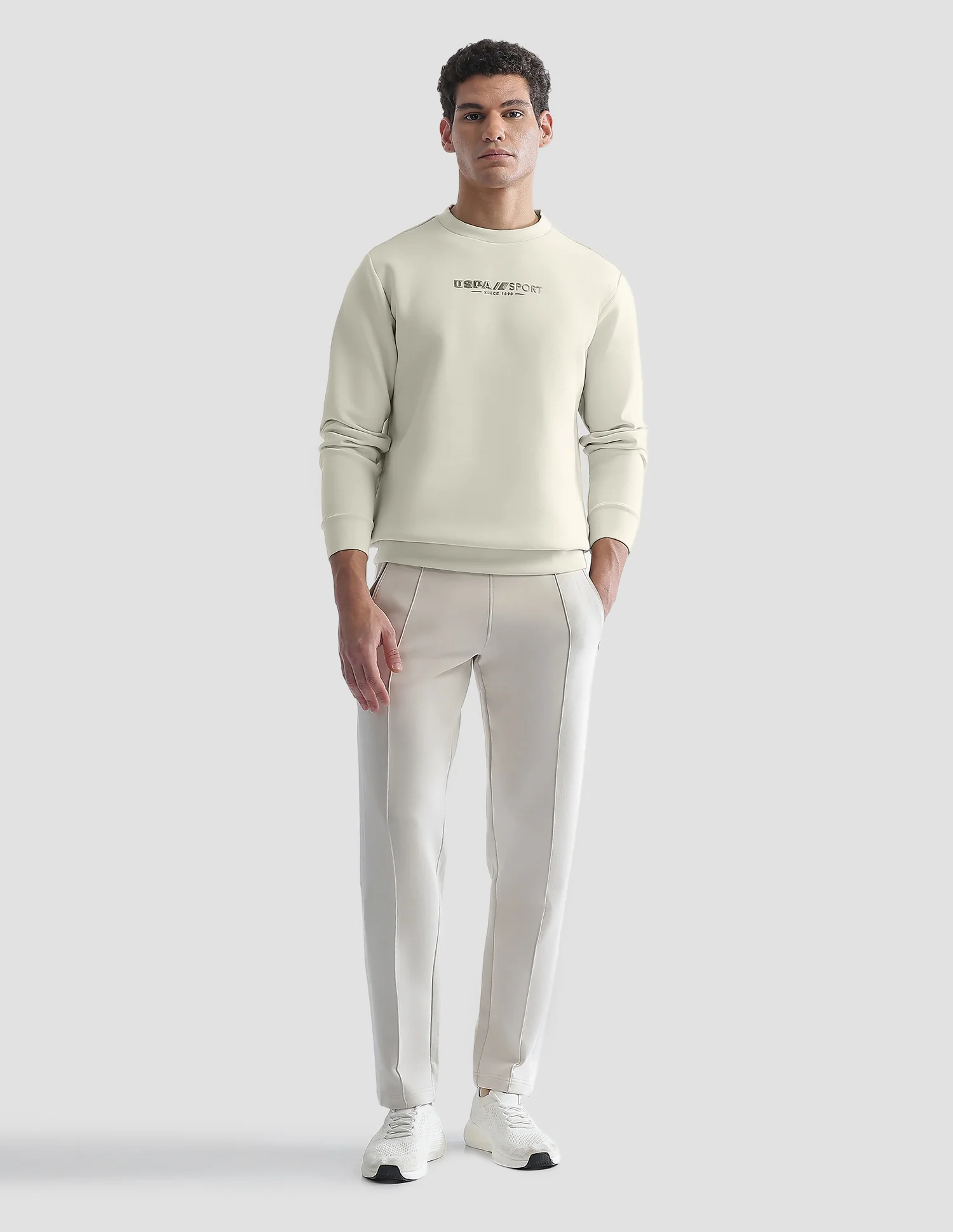 Solid Regular Fit Active Sweatshirt - Image 3