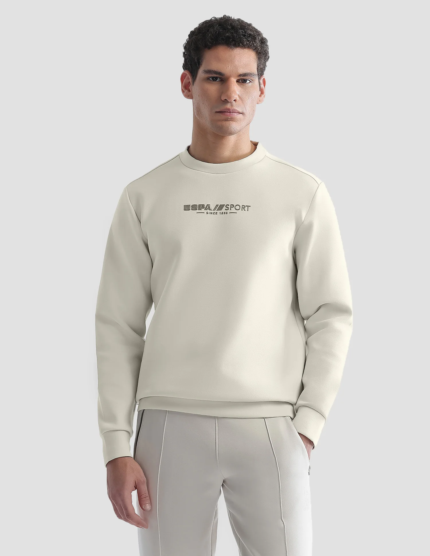 Solid Regular Fit Active Sweatshirt - Image 6