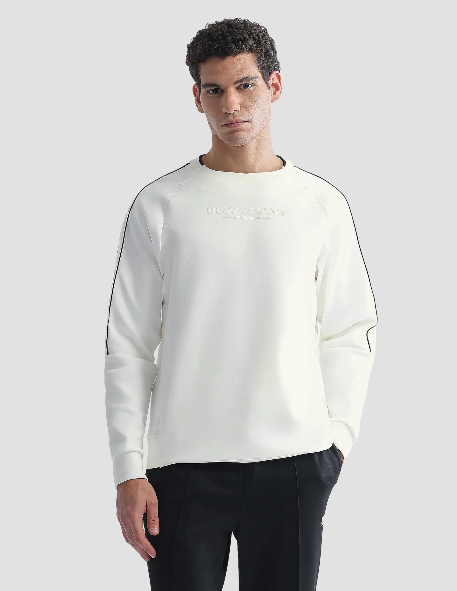 Solid Regular Fit Active Sweatshirt - Image 6