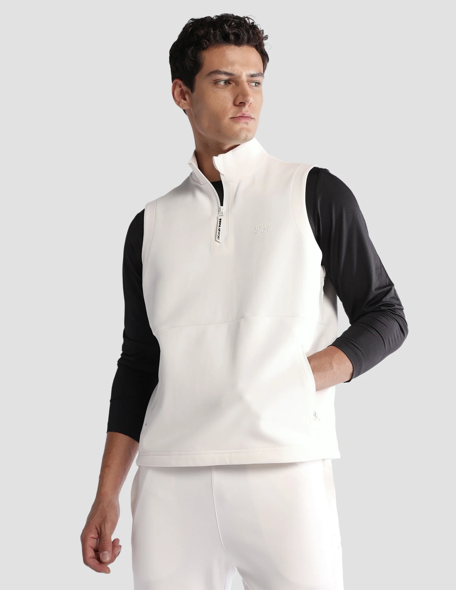 Solid Regular Fit Active Sweatshirt