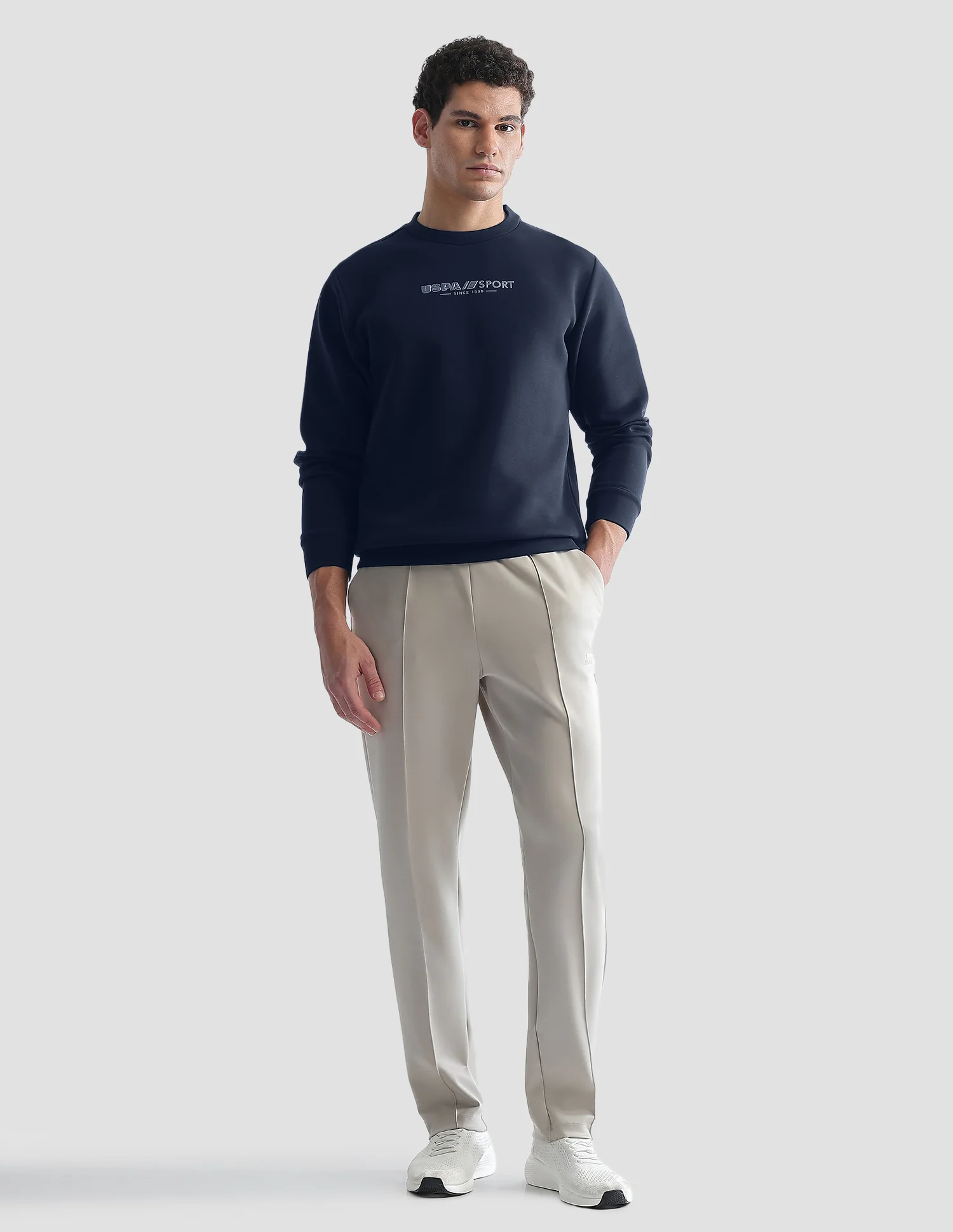 Solid Regular Fit Active Sweatshirt - Image 3