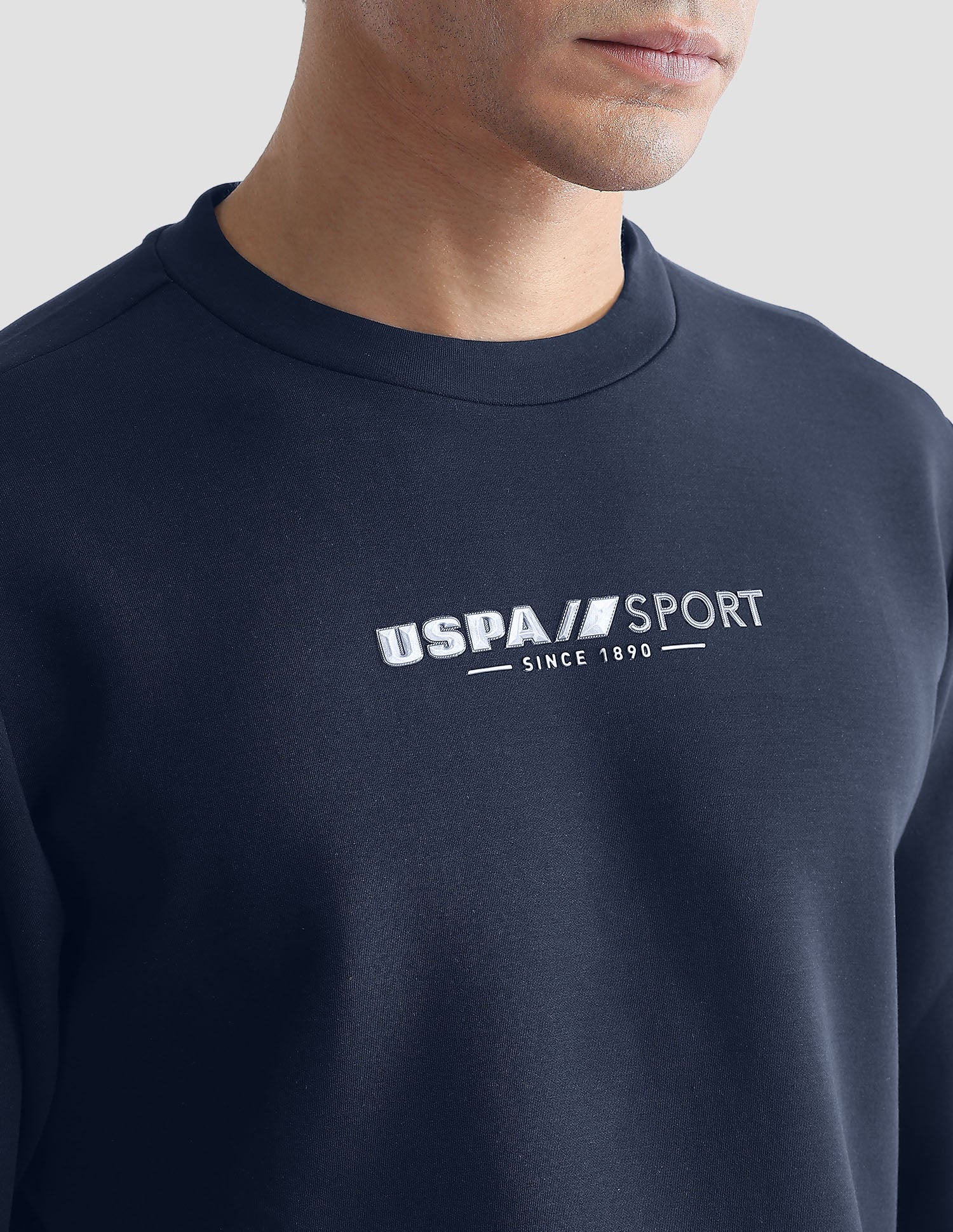 Solid Regular Fit Active Sweatshirt - Image 7