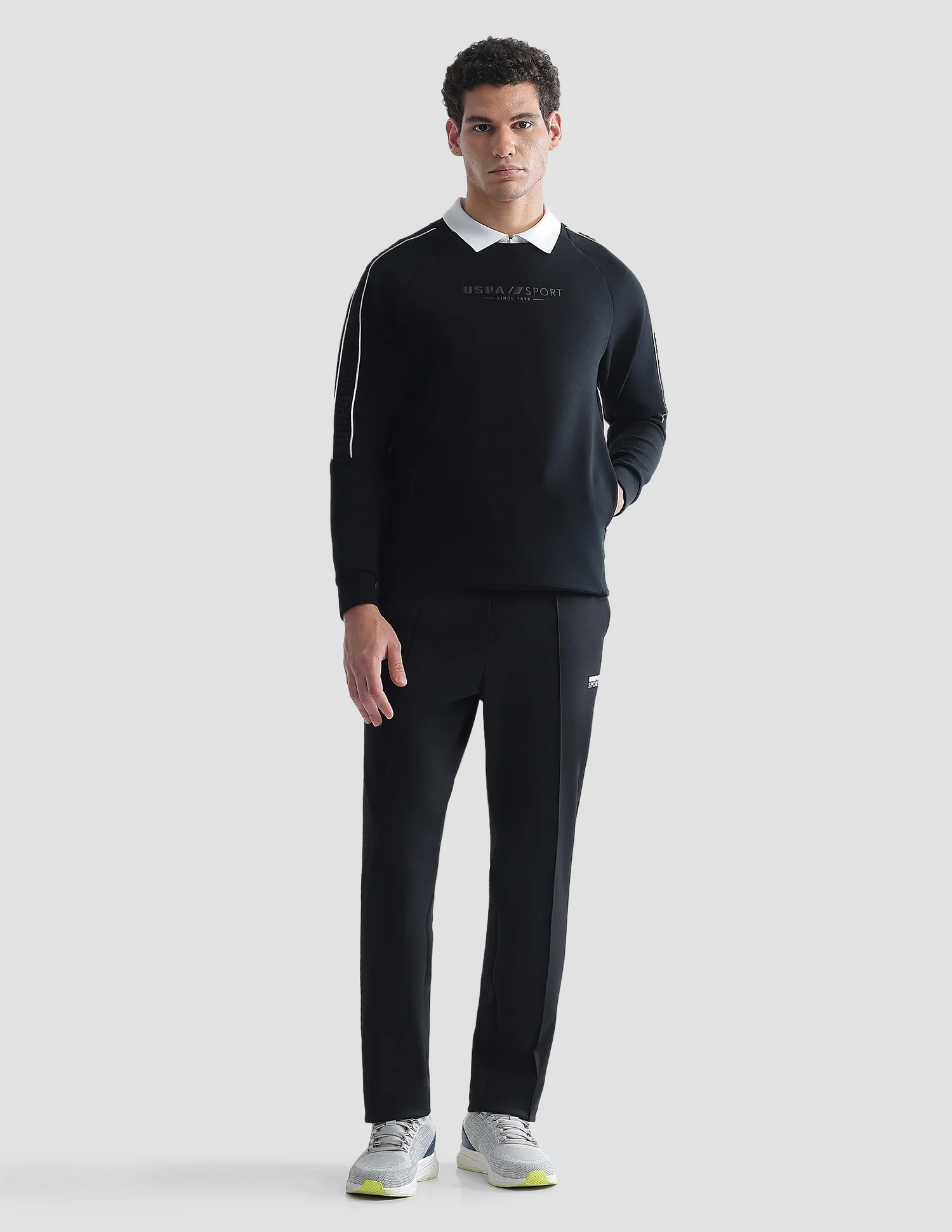 Solid Regular Fit Active Sweatshirt - Image 3