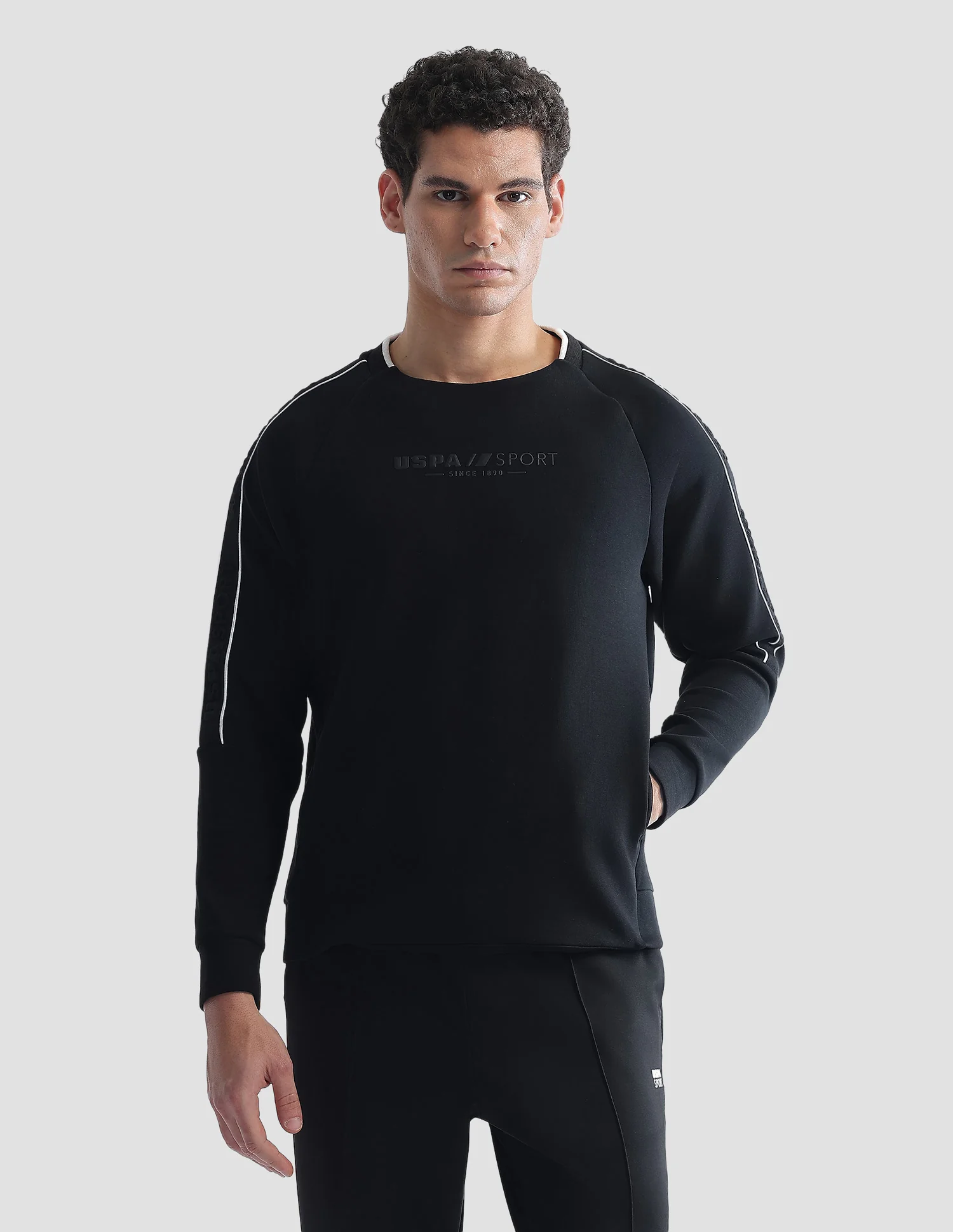 Solid Regular Fit Active Sweatshirt - Image 6