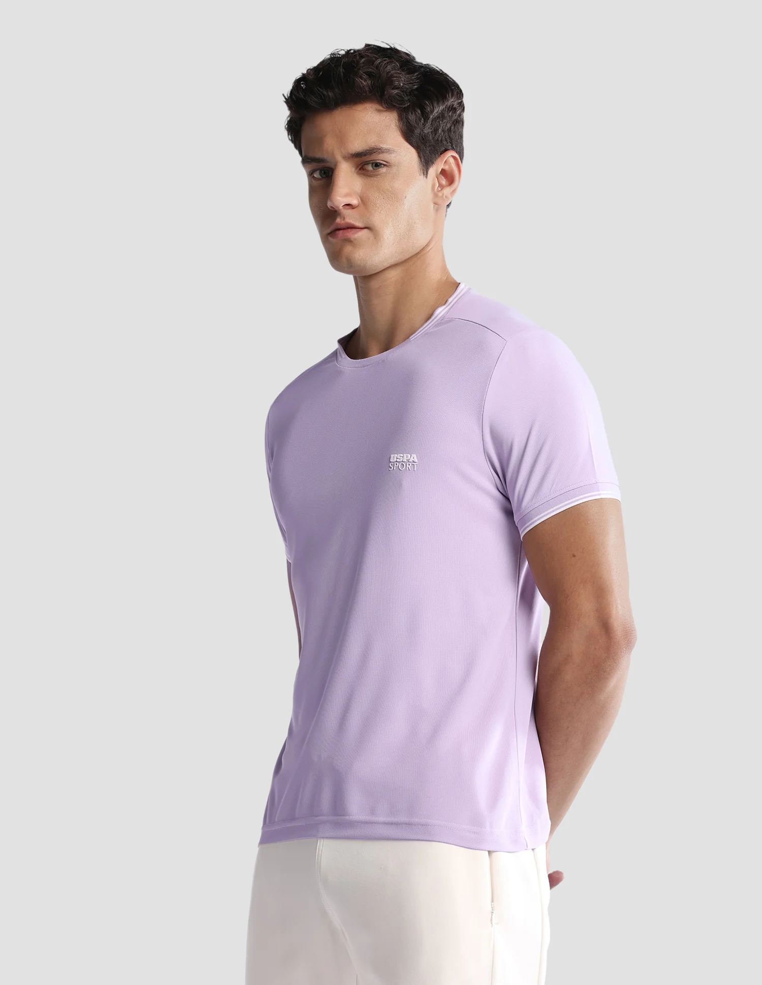 Solid Regular Fit Active T-Shirt - Image 4
