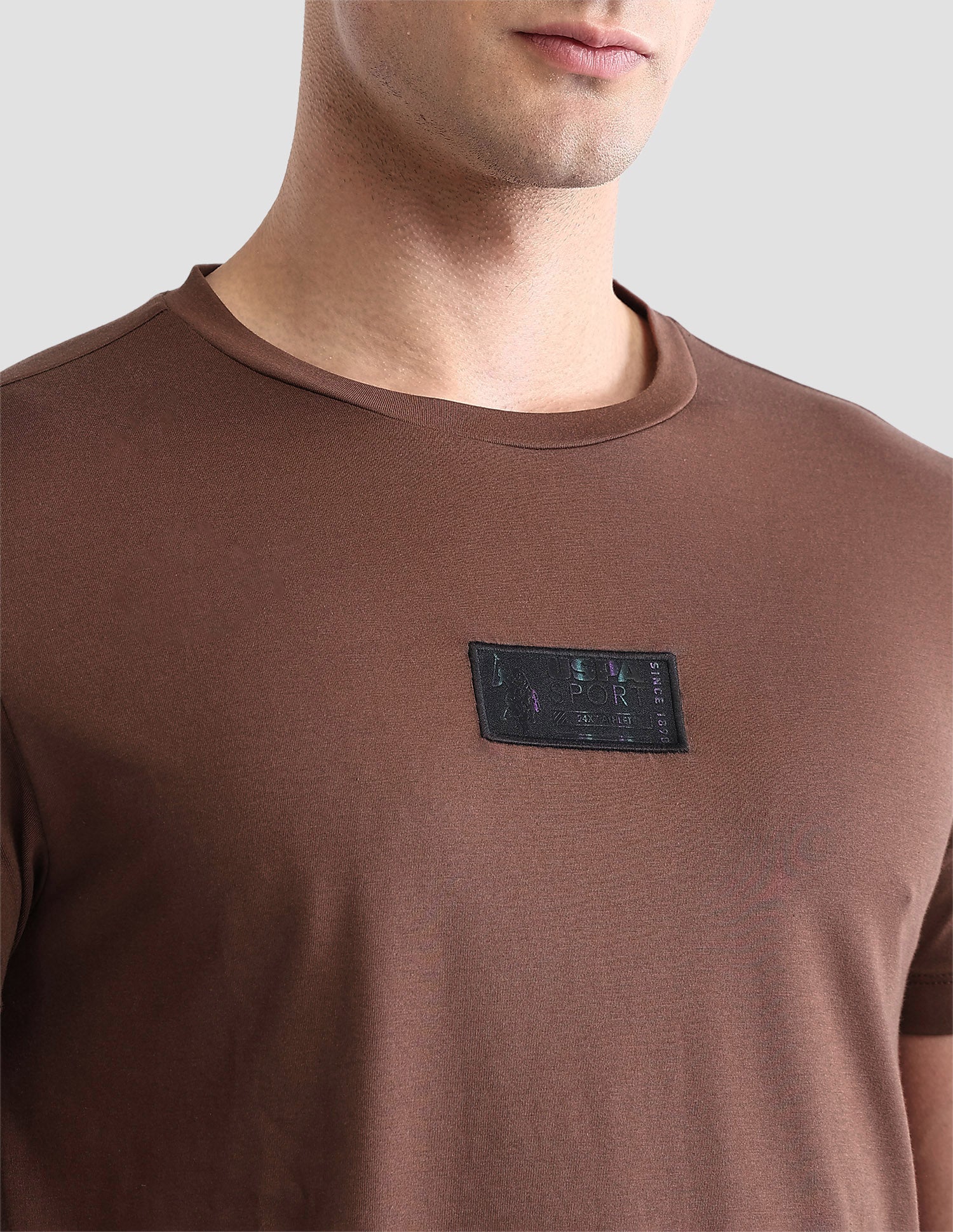 Solid Regular Fit Active T-Shirt - Image 7
