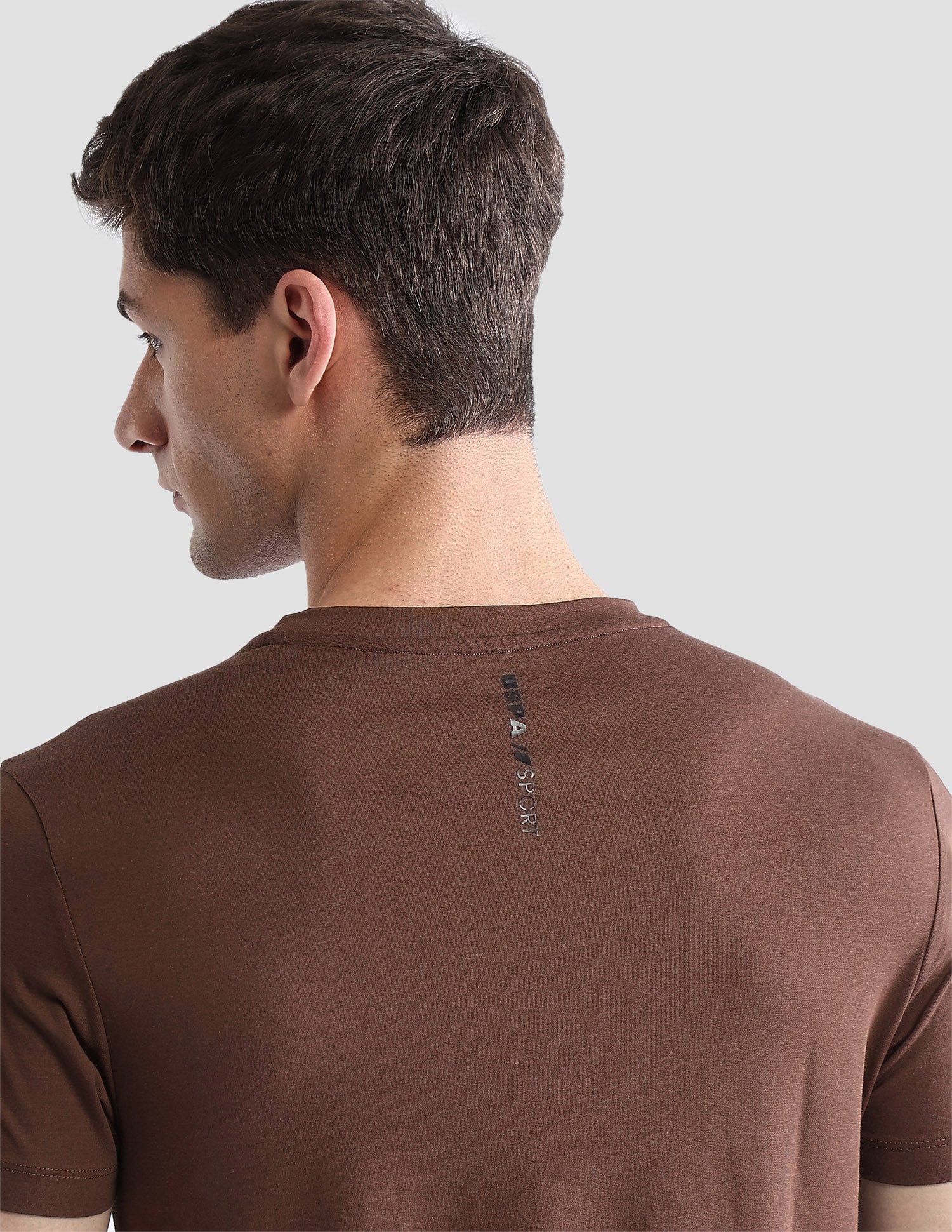 Solid Regular Fit Active T-Shirt - Image 8