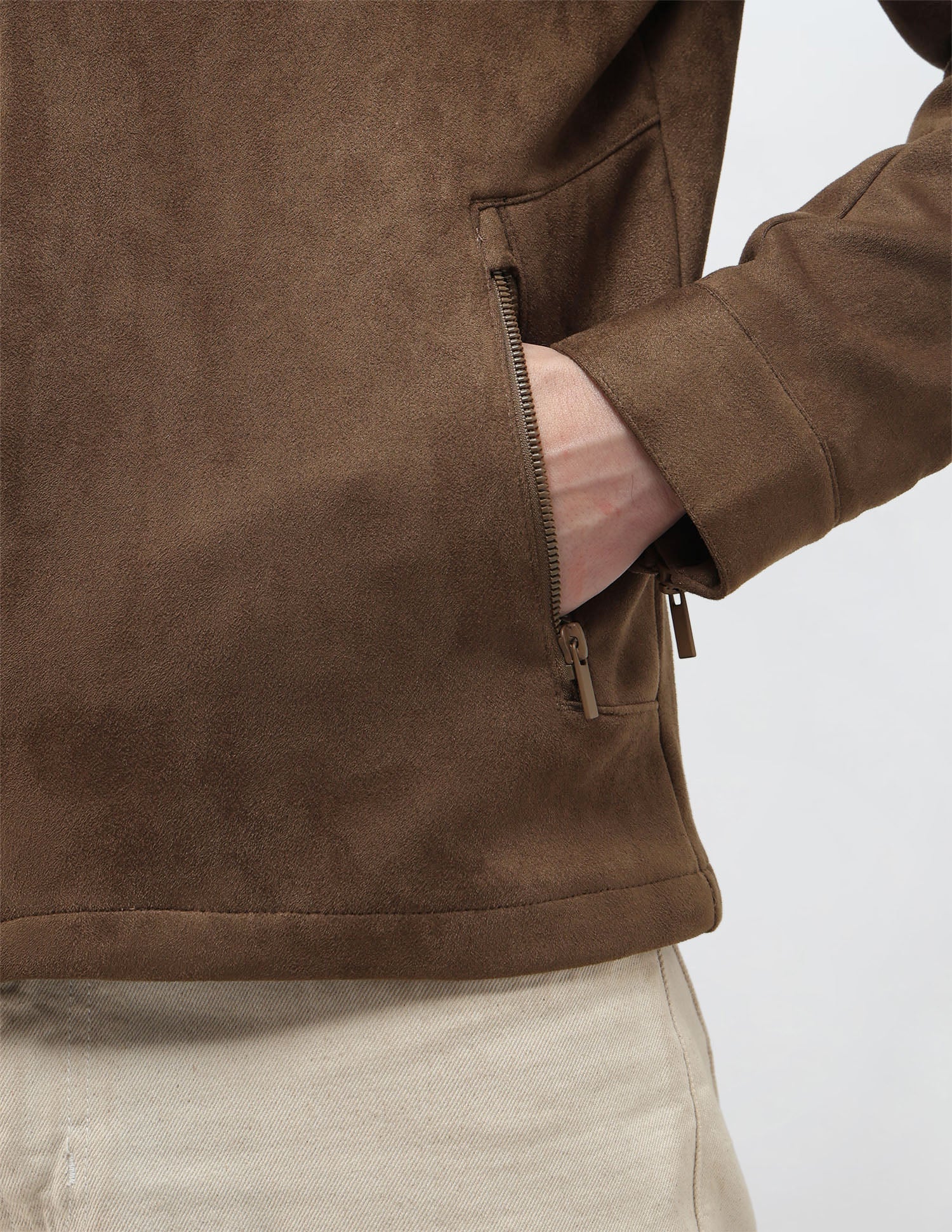 Solid Regular Fit Biker Jacket - Image 8