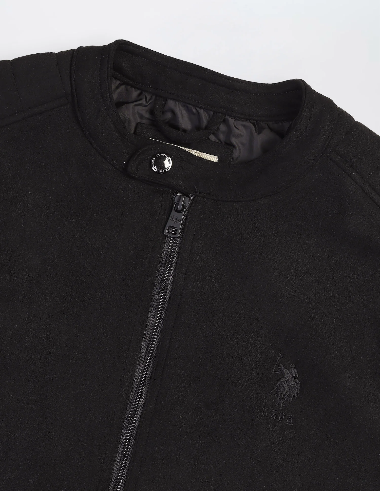 Solid Regular Fit Biker Jacket - Image 2