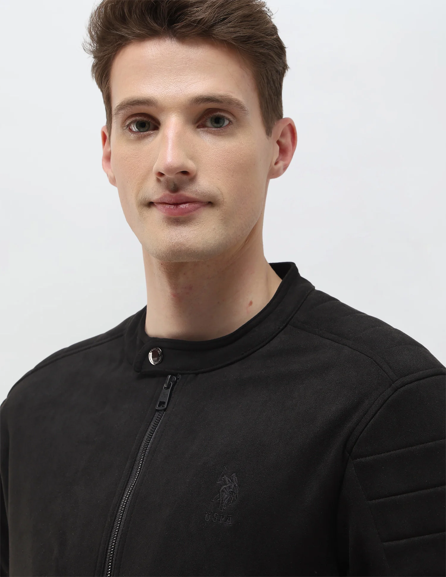 Solid Regular Fit Biker Jacket - Image 7