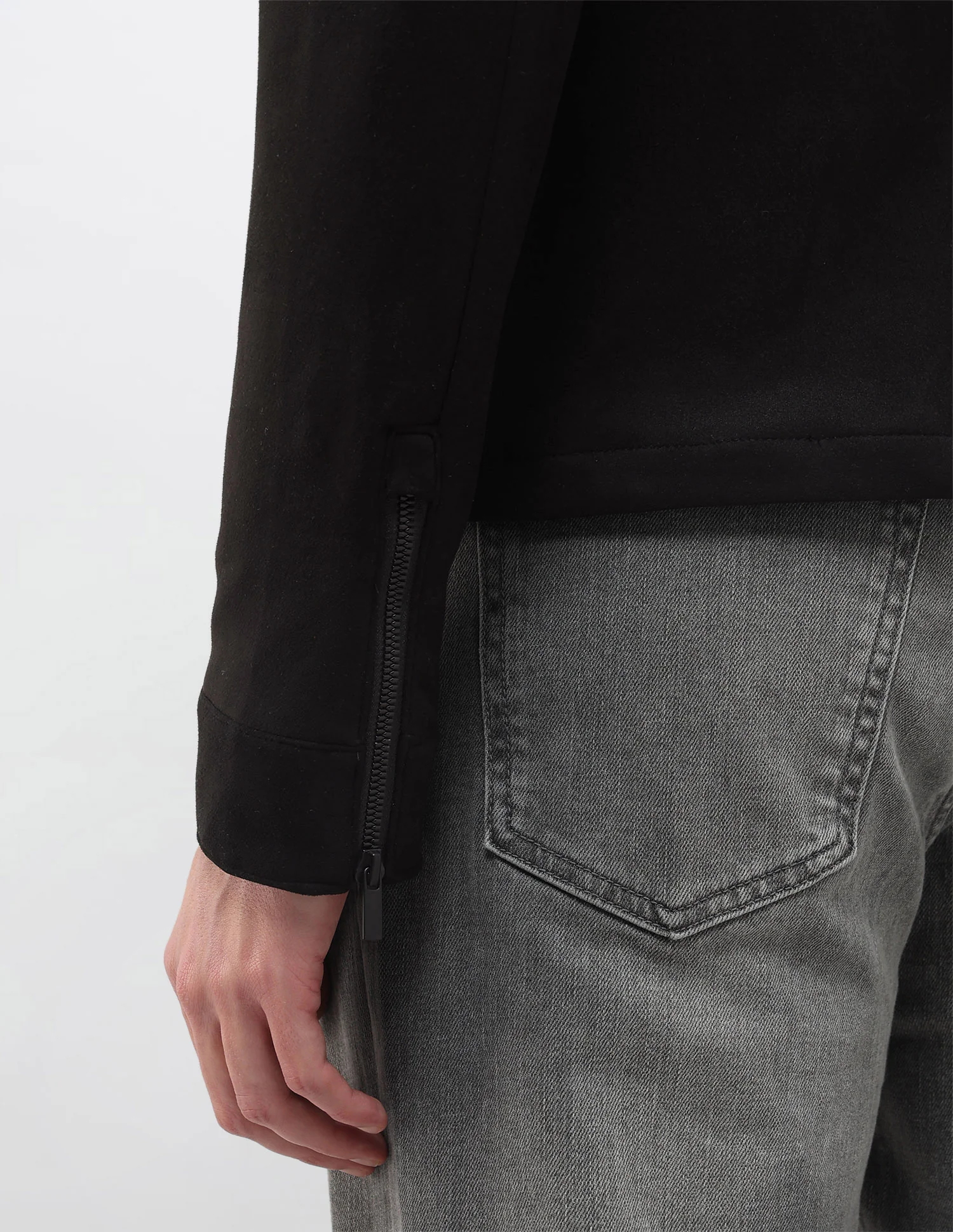 Solid Regular Fit Biker Jacket - Image 8