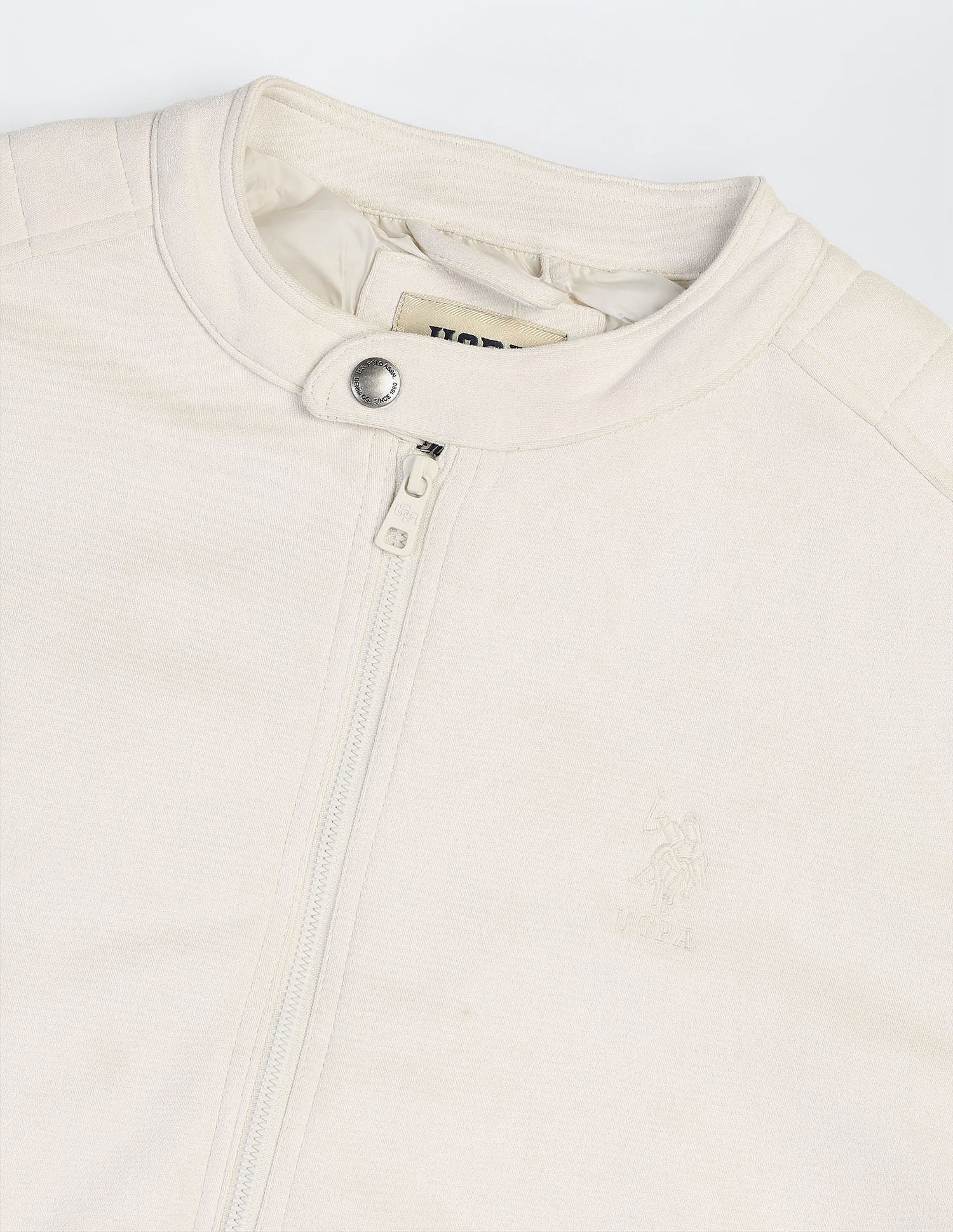 Solid Regular Fit Biker Jacket - Image 2