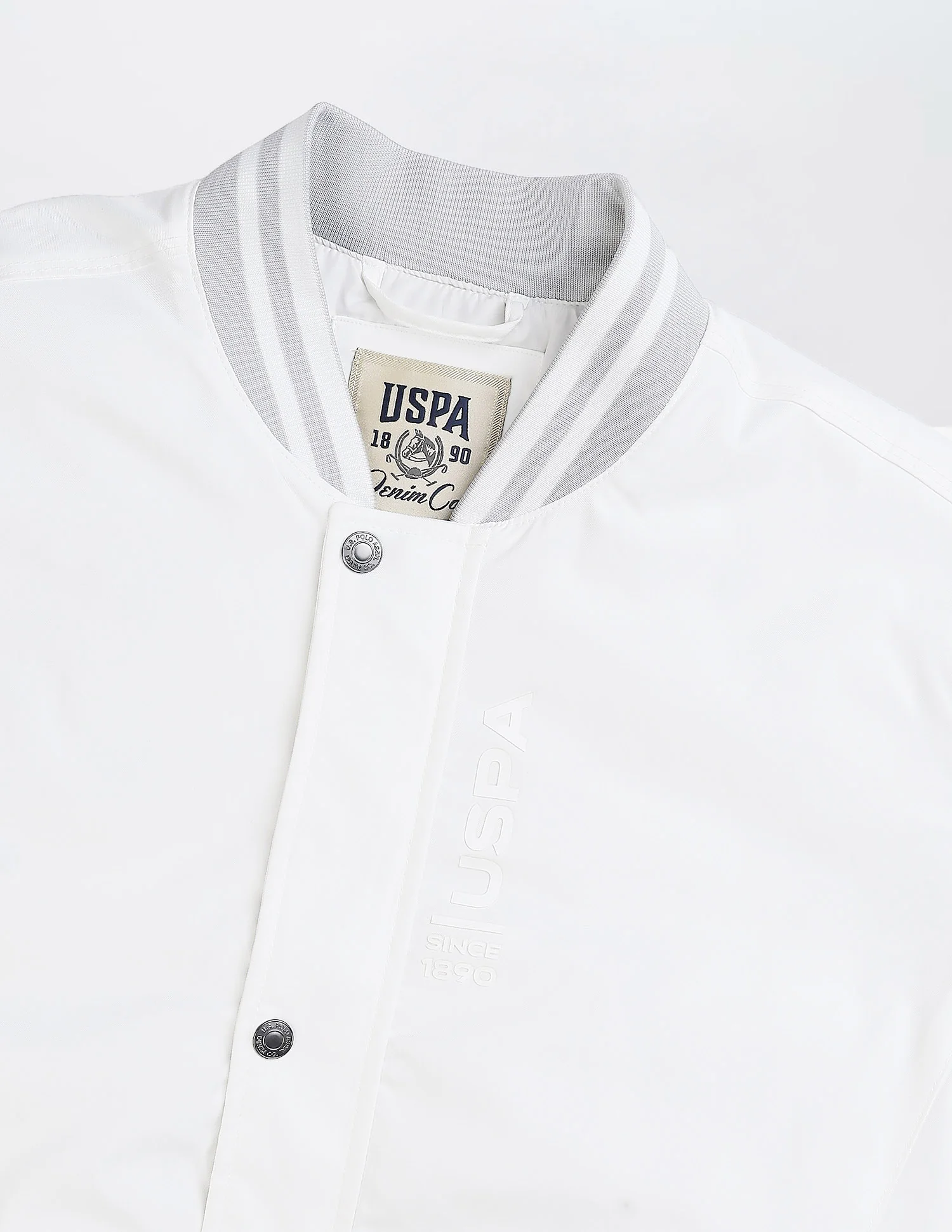 Solid Regular Fit Bomber Jacket - Image 2