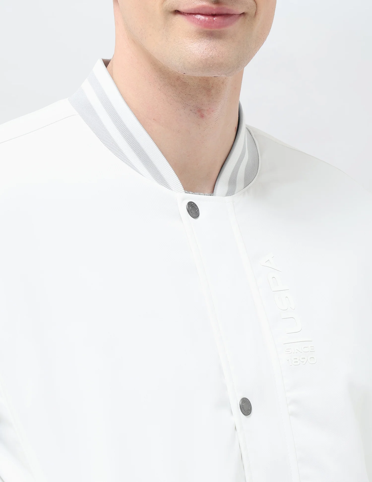 Solid Regular Fit Bomber Jacket - Image 7