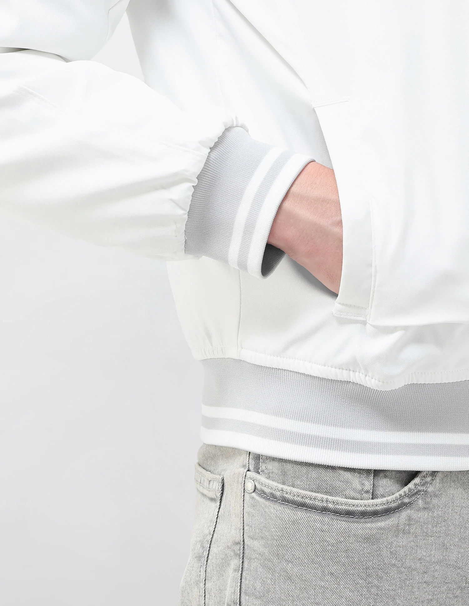 Solid Regular Fit Bomber Jacket - Image 8