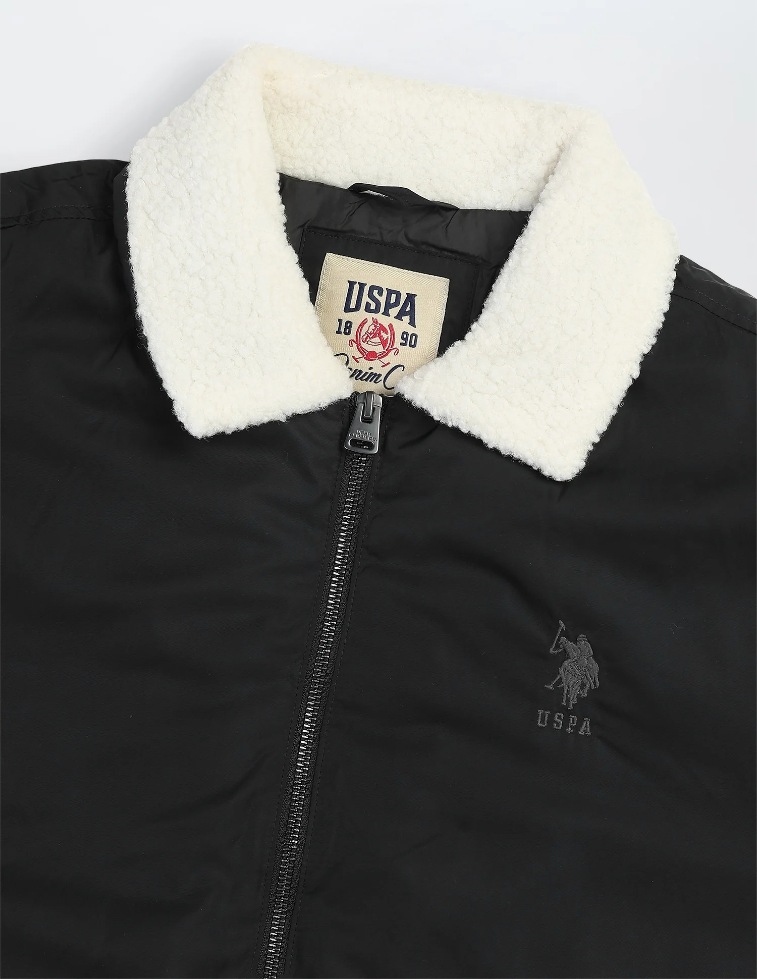Solid Regular Fit Bomber Jacket - Image 2