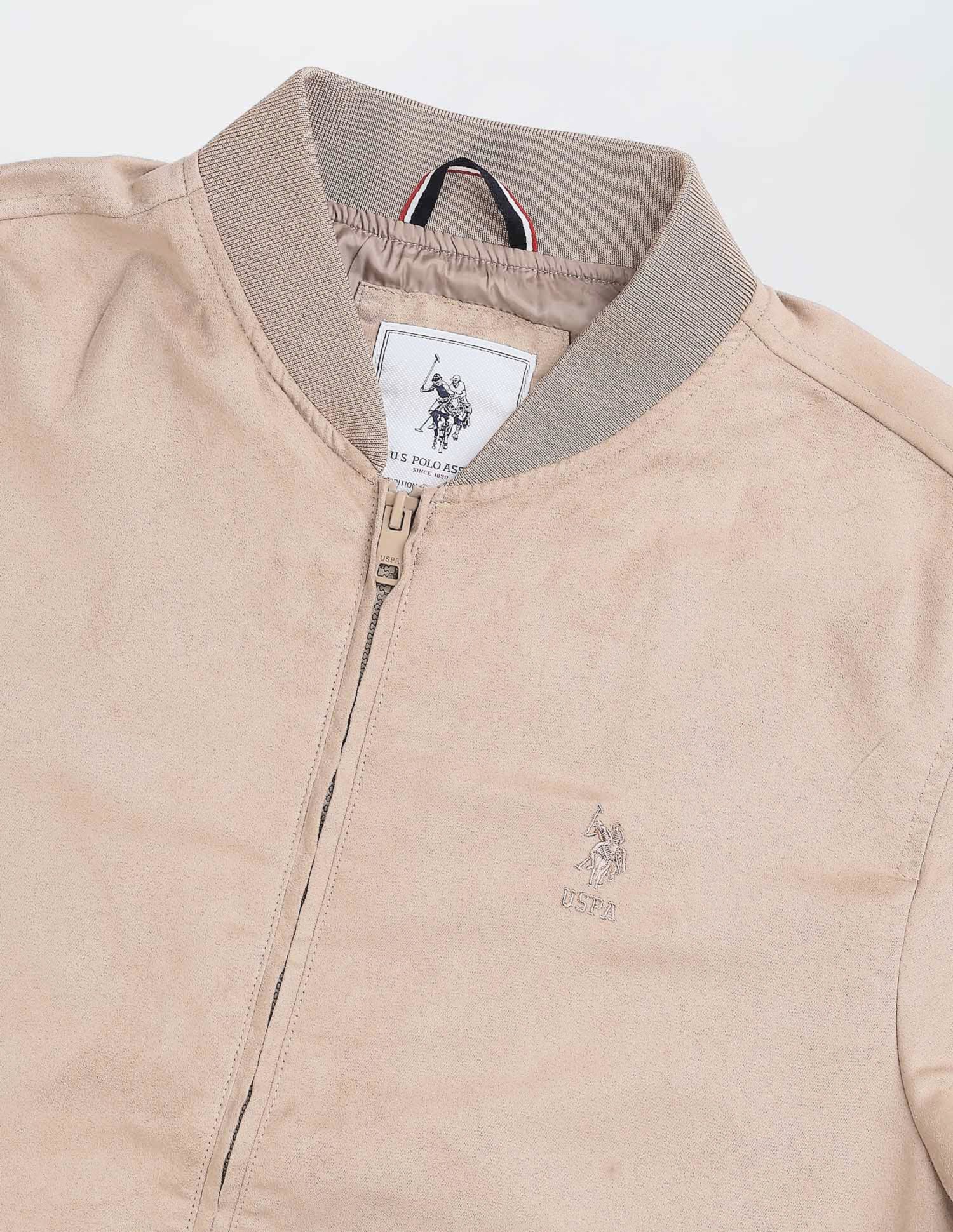 Solid Regular Fit Bomber Jacket - Image 2