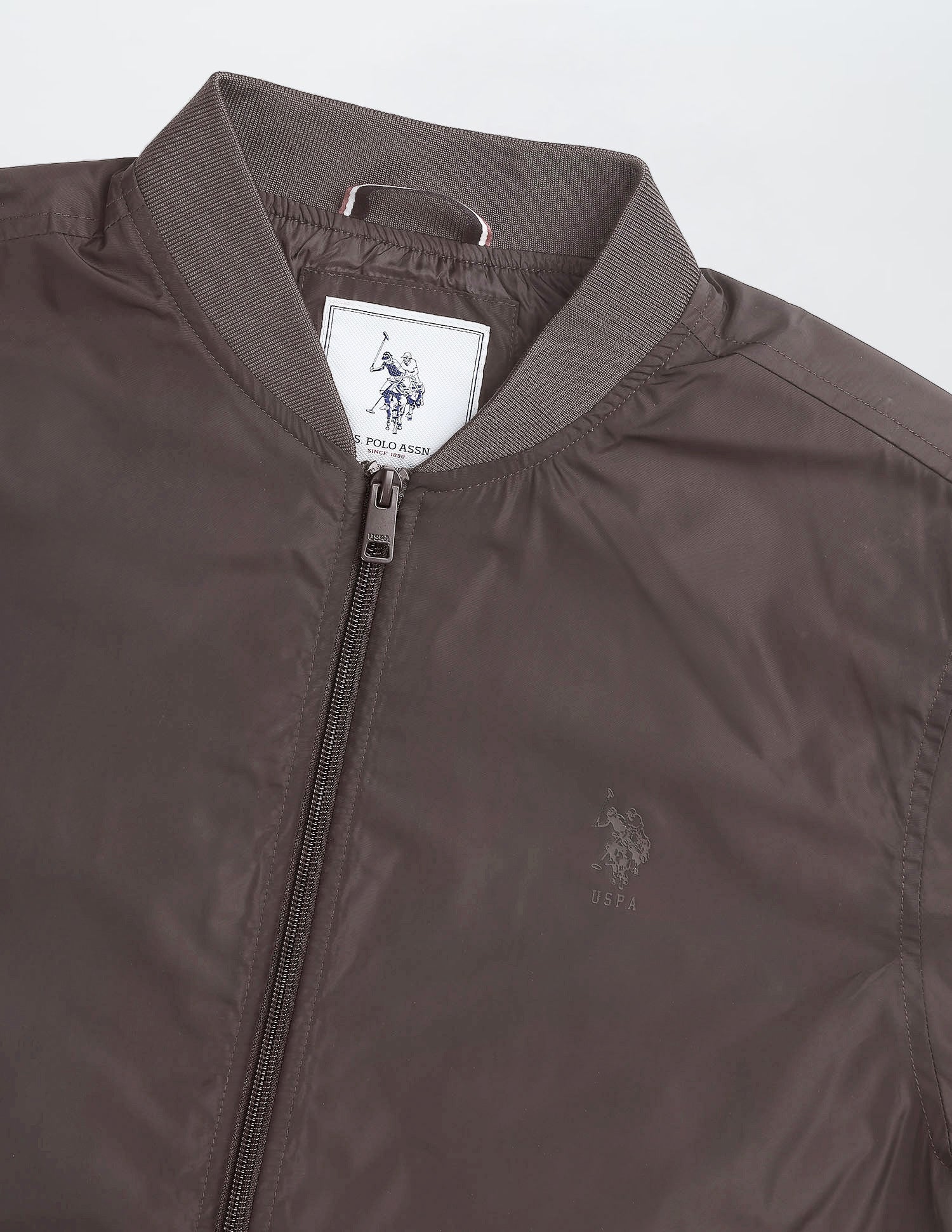 Solid Regular Fit Bomber Jacket - Image 2