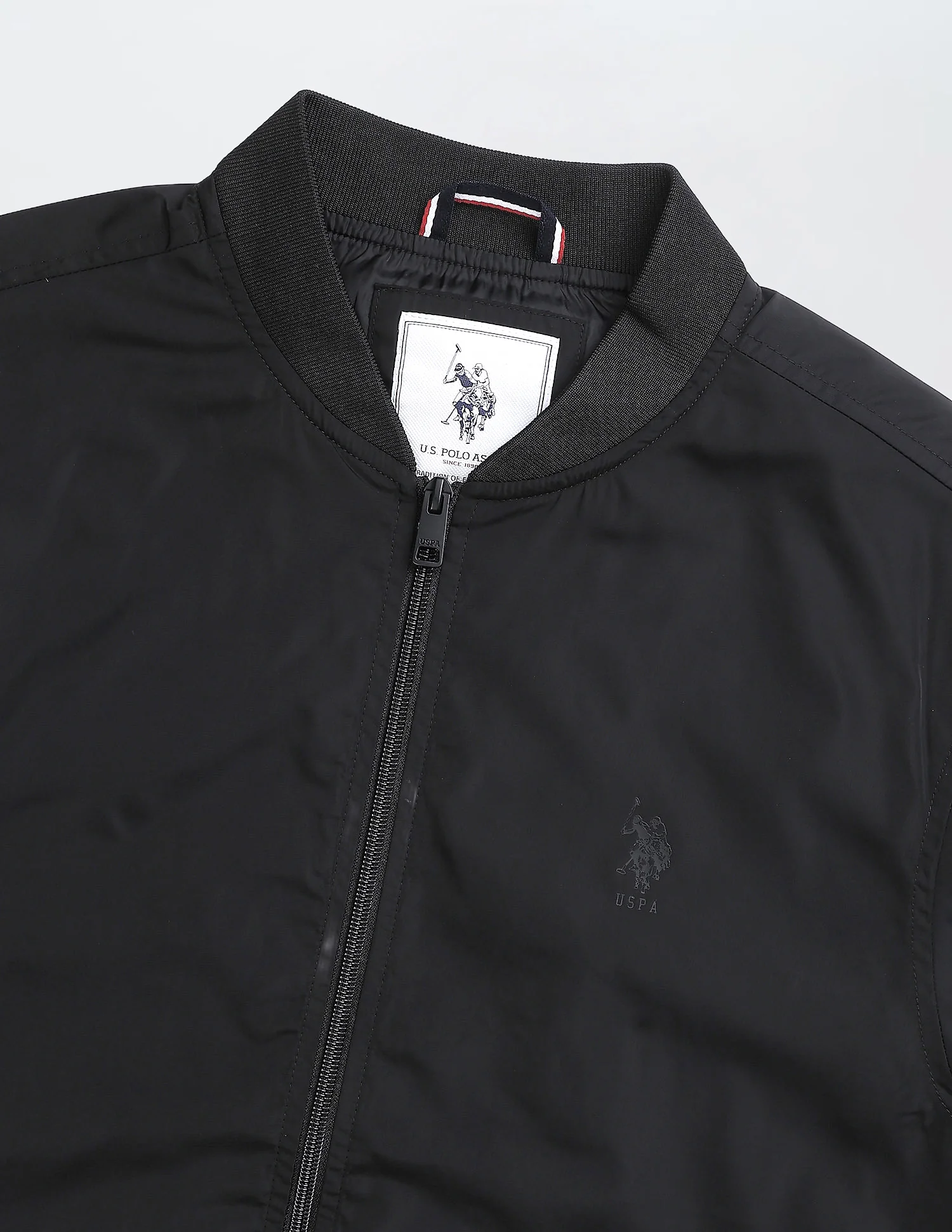 Solid Regular Fit Bomber Jacket - Image 2