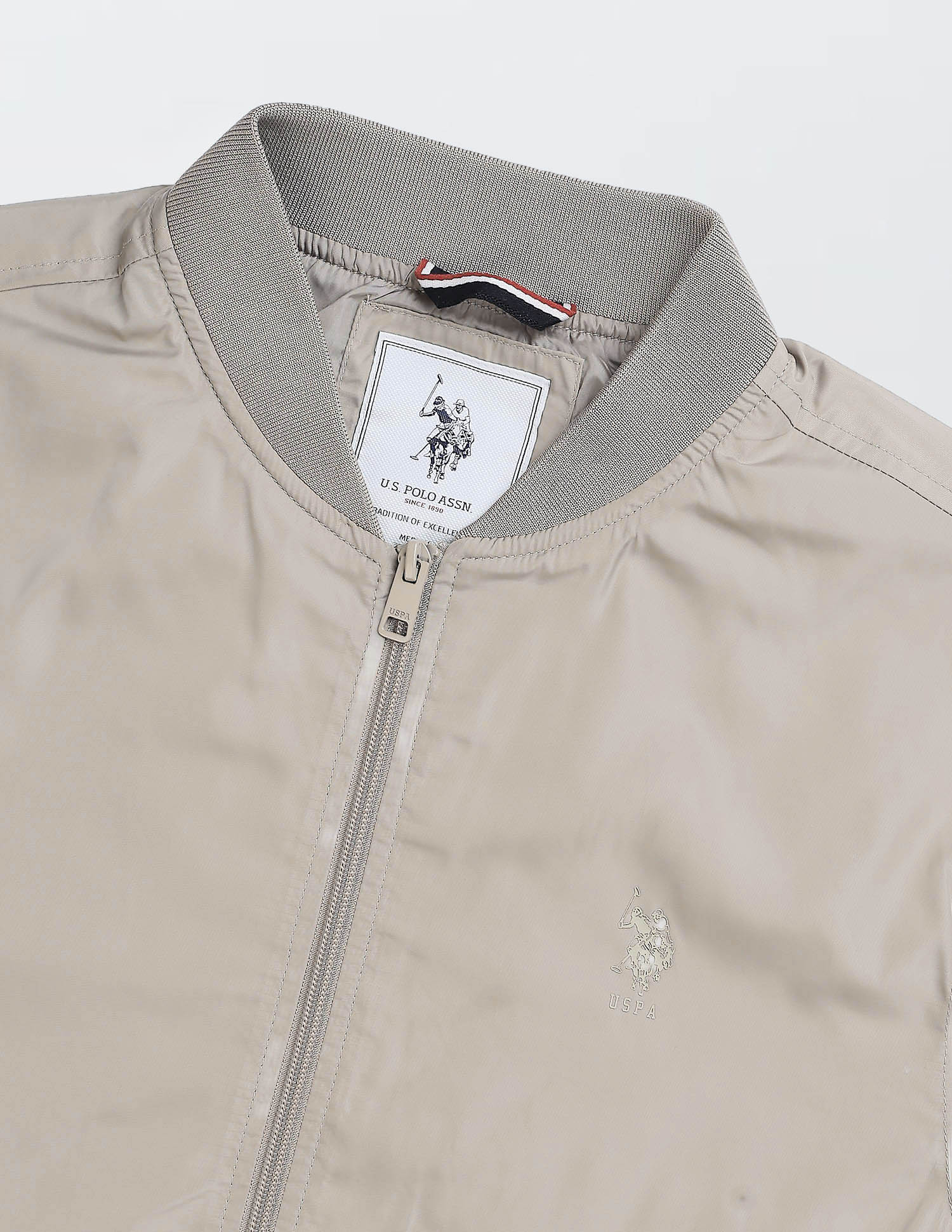 Solid Regular Fit Bomber Jacket - Image 2