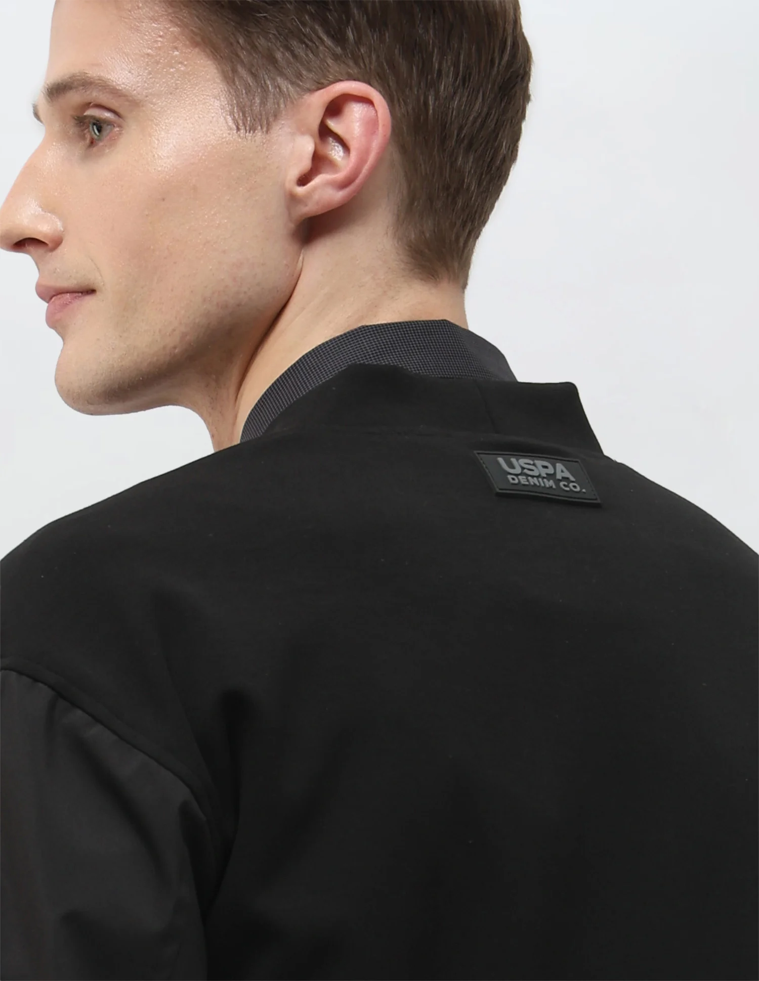Solid Regular Fit Bomber Jacket - Image 8