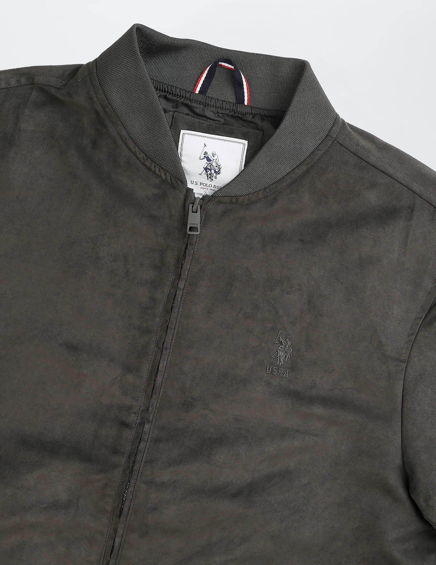 Solid Regular Fit Bomber Jacket - Image 2