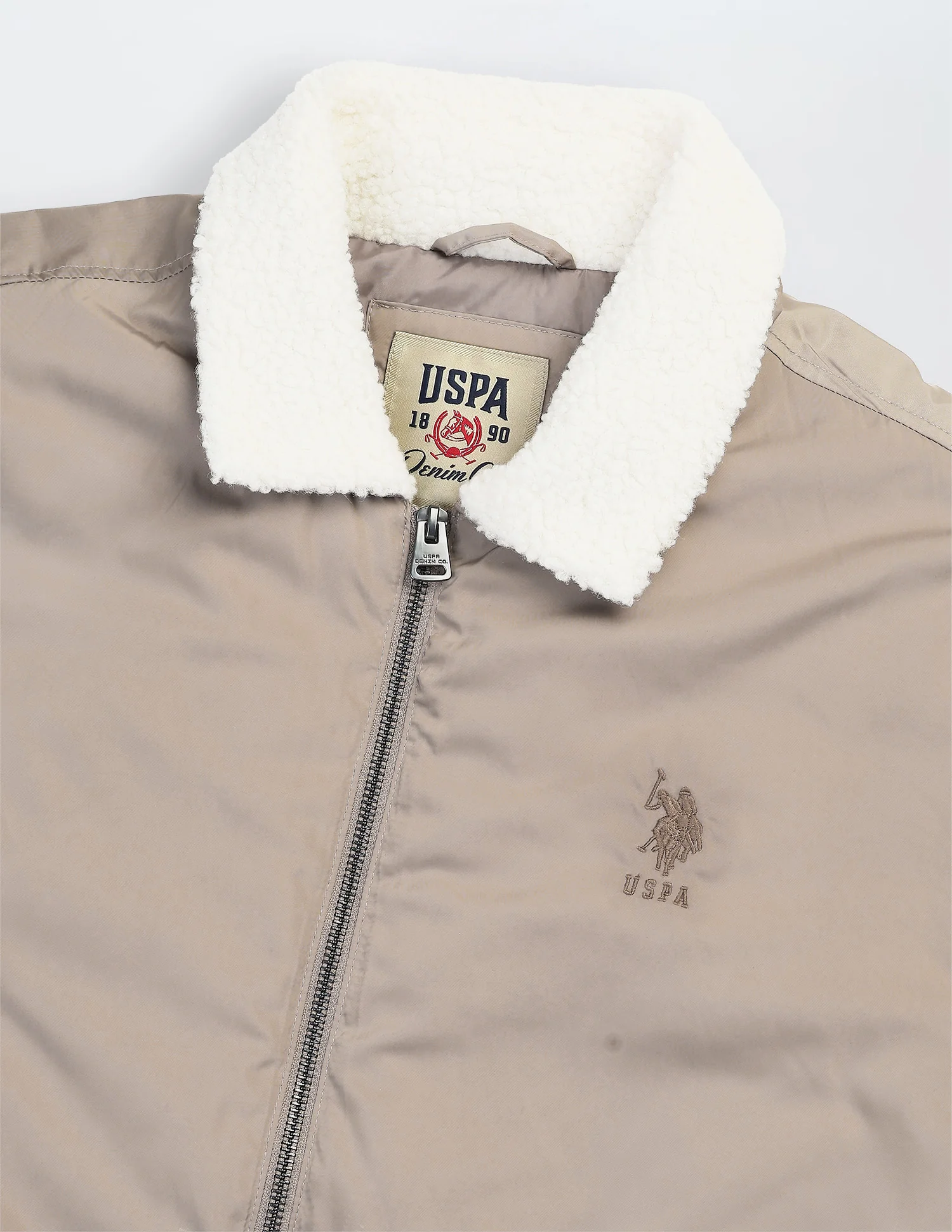 Solid Regular Fit Bomber Jacket - Image 2