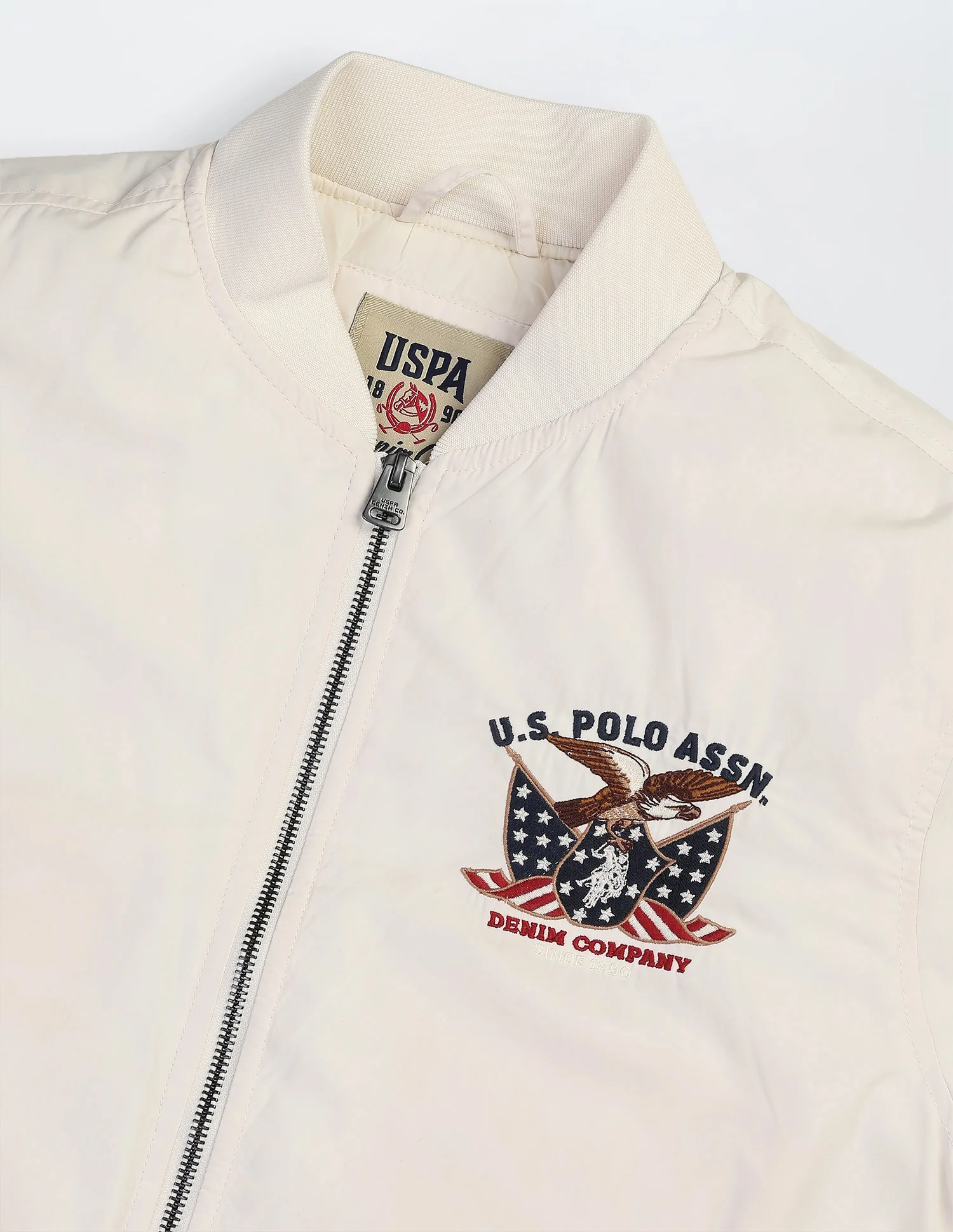 Solid Regular Fit Bomber Jacket - Image 2