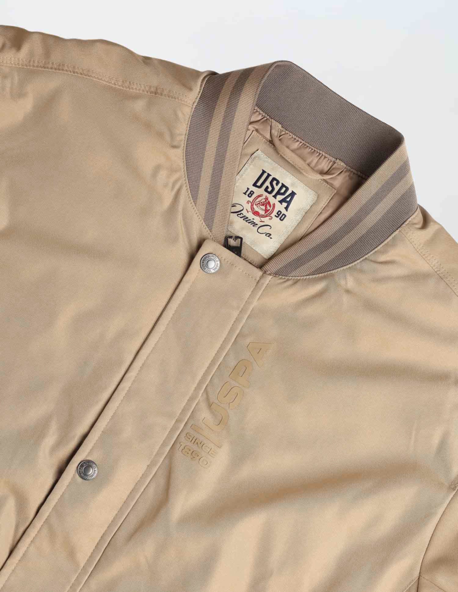 Solid Regular Fit Bomber Jacket - Image 2