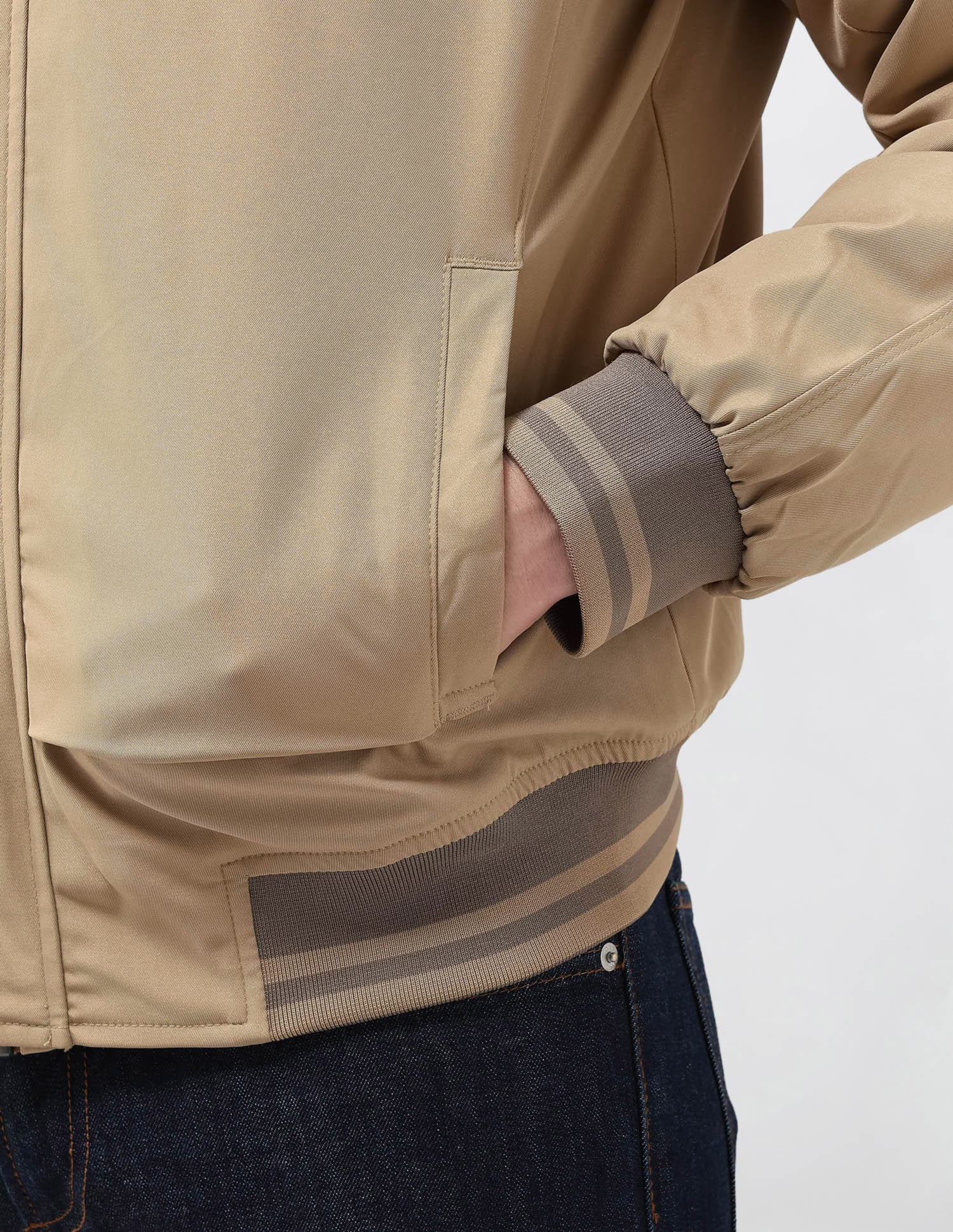 Solid Regular Fit Bomber Jacket - Image 8