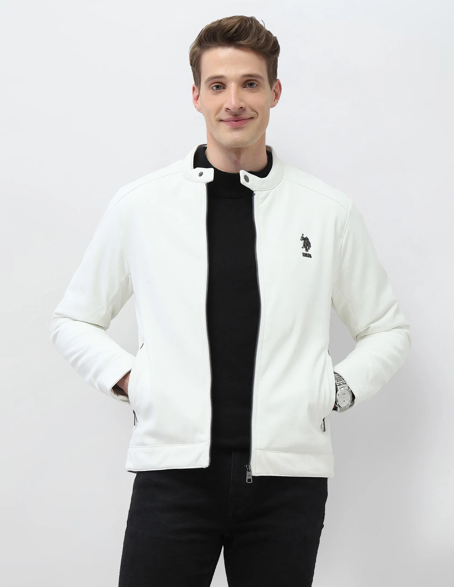 Solid Regular Fit Jacket