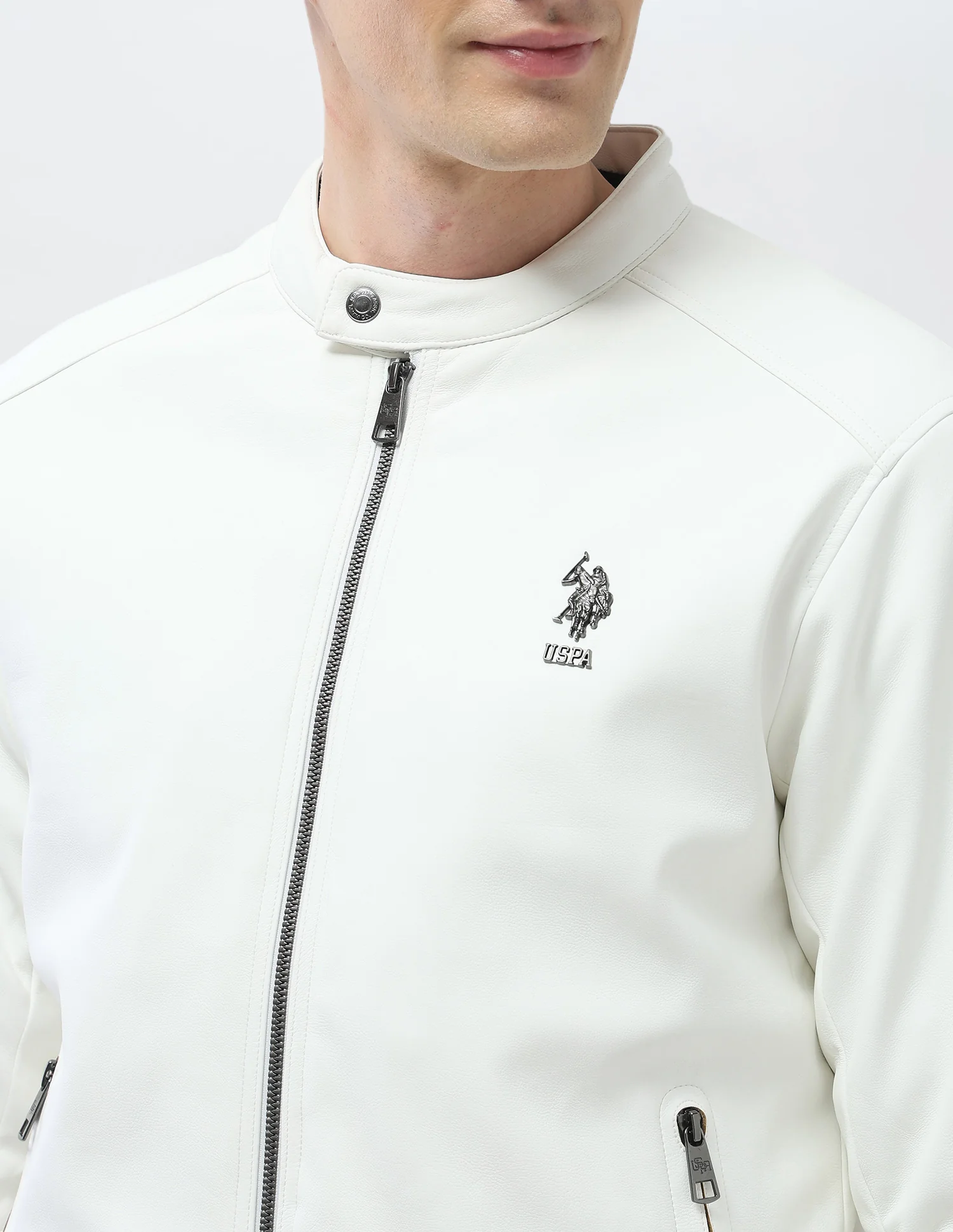 Solid Regular Fit Jacket - Image 7
