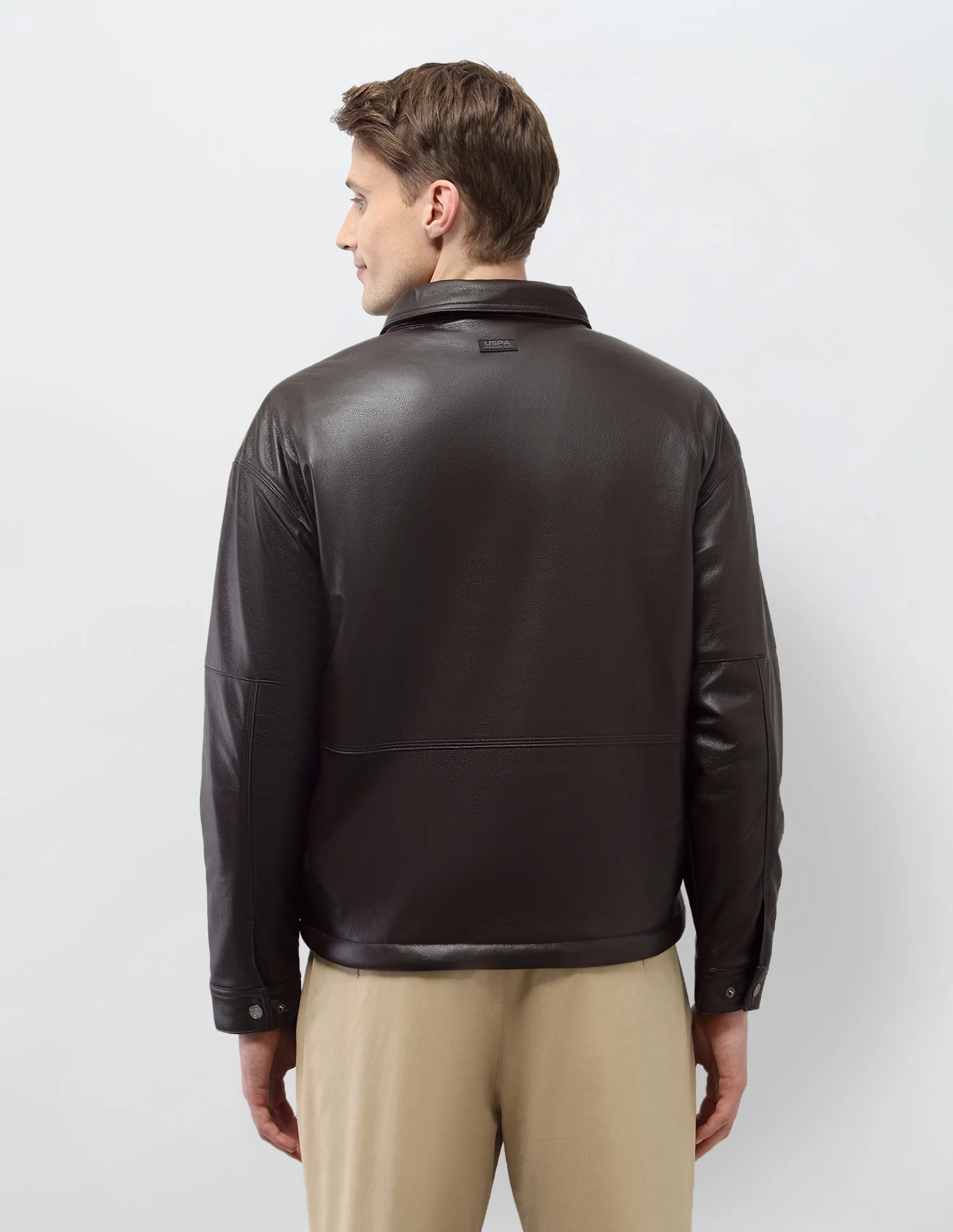 Solid Regular Fit Jacket - Image 5