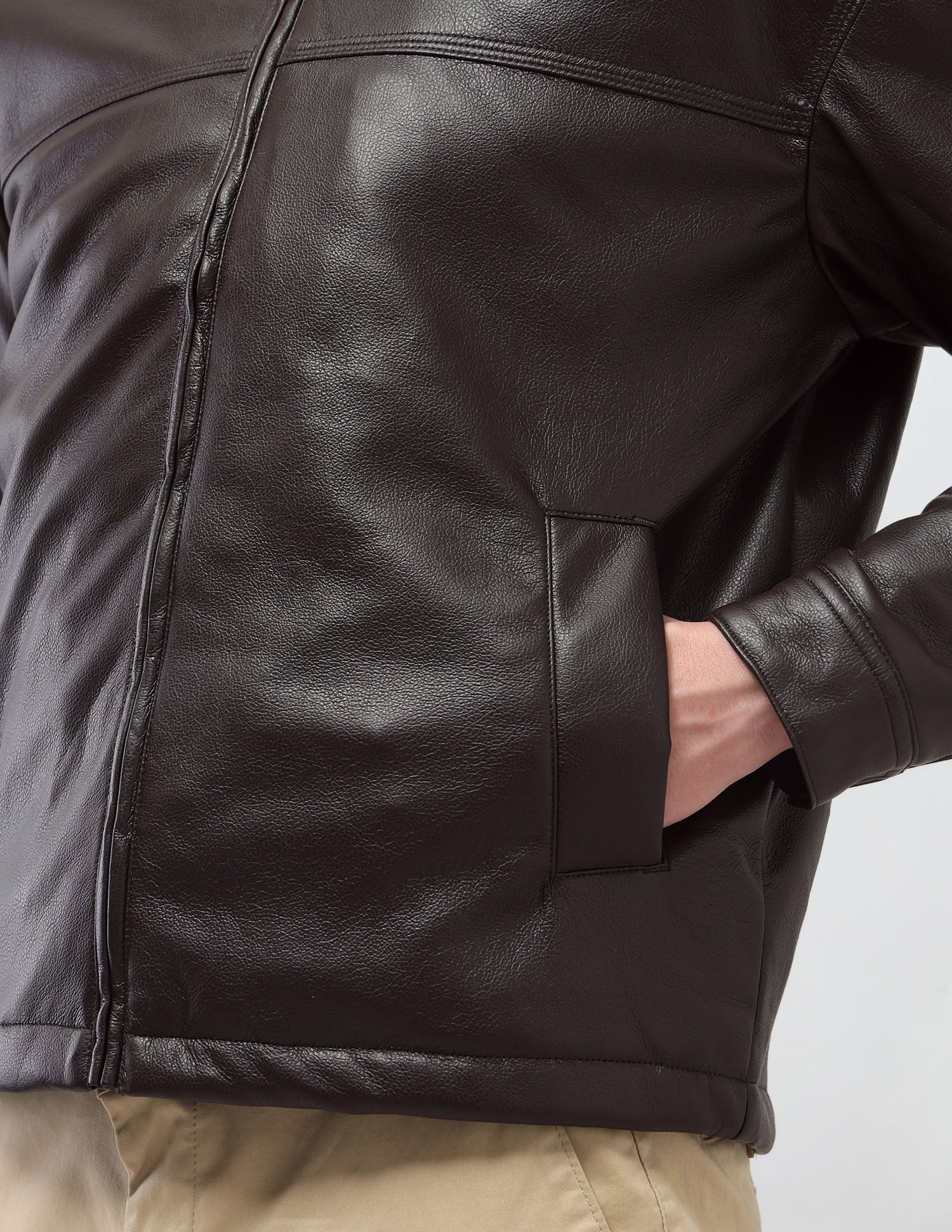 Solid Regular Fit Jacket - Image 8